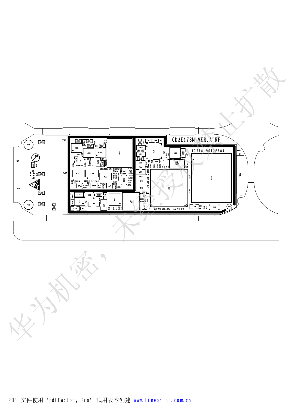 Huawei E1100u Schematics top