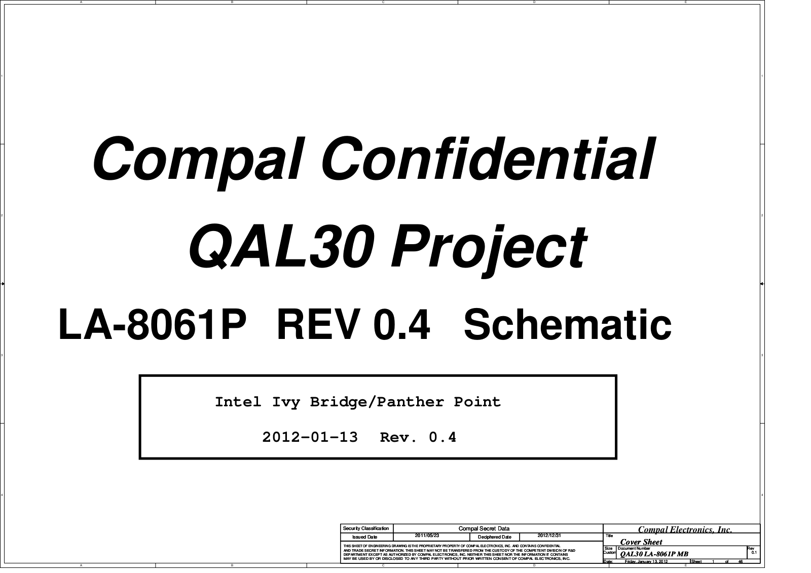 Compal LA-8061P QAL30, QAL30 Schematic