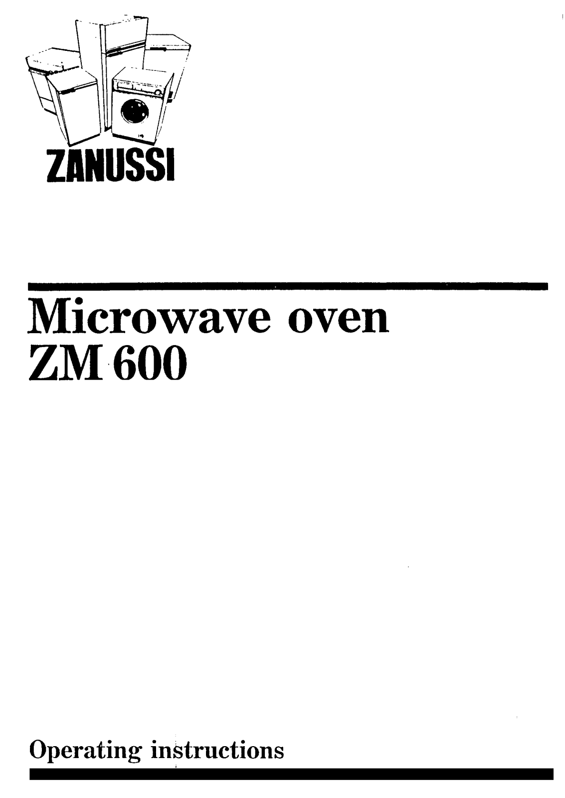 Zanussi ZM 600 User Manual