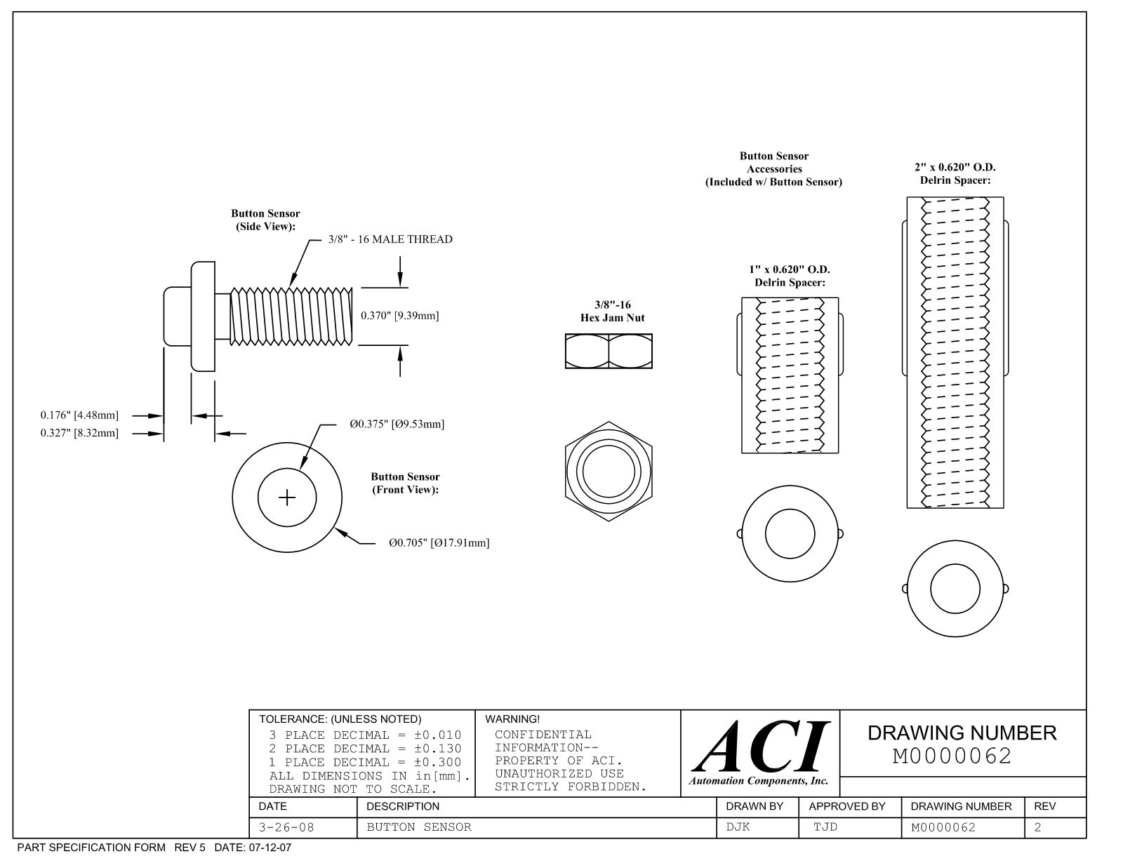 ACI-Automation Components A/1K-NI-SBS Reference Drawing