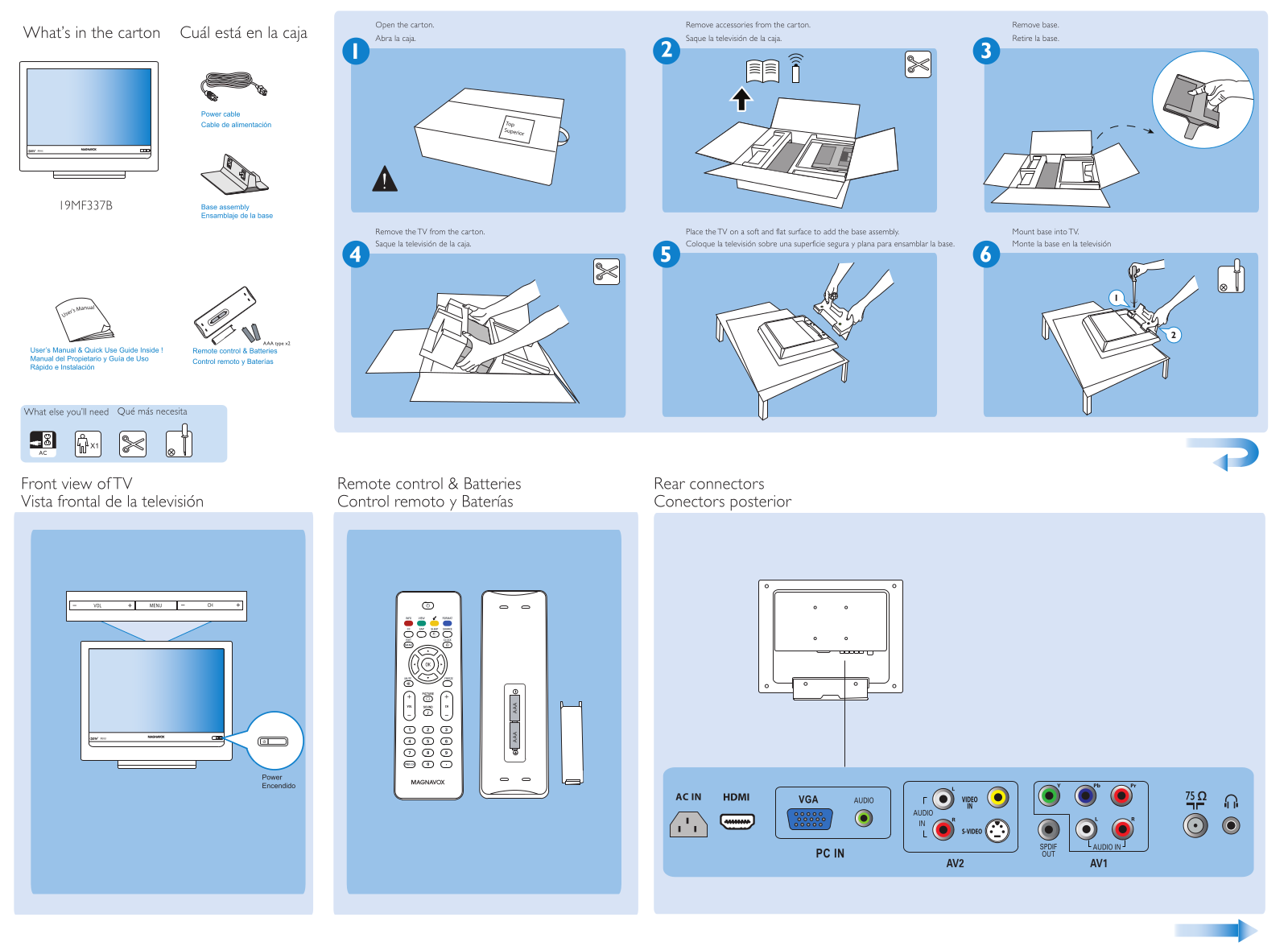 Magnavox 19MF337B-27E, 19MF337B-27B User Manual