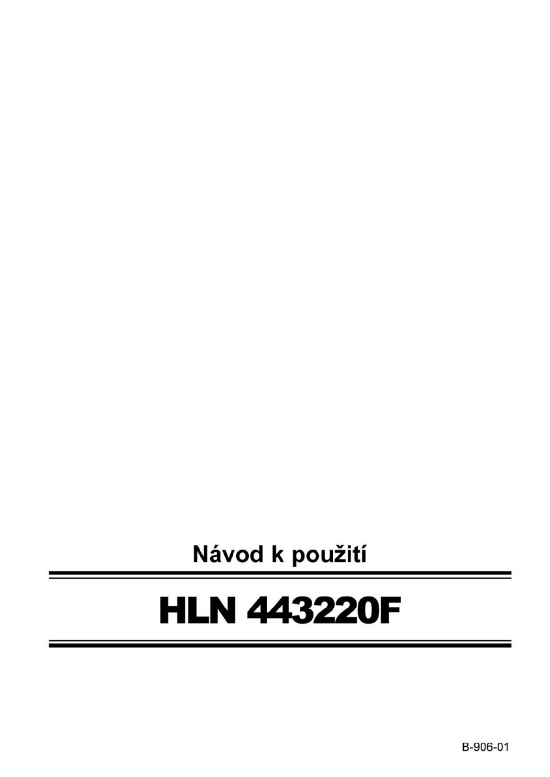 Bosch HLN 443220 F User Manual