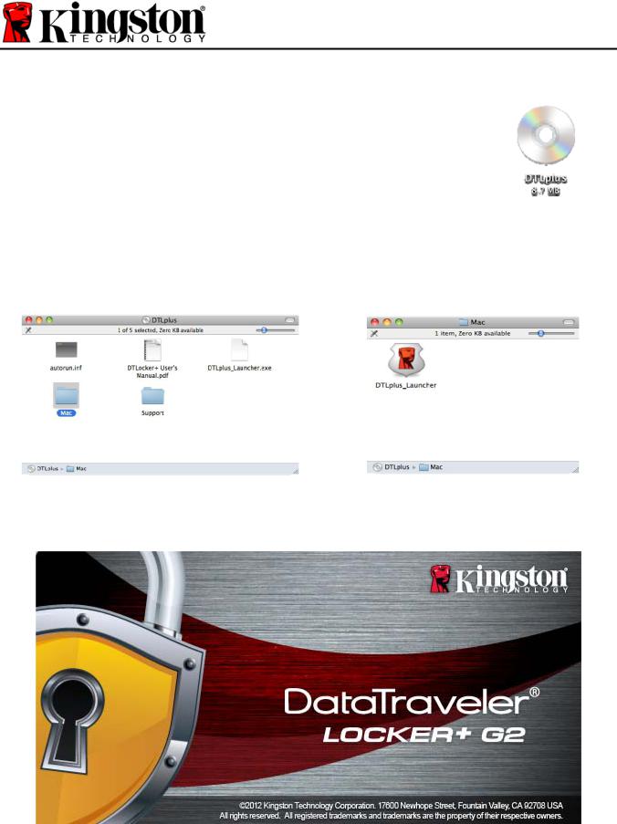 Kingston DataTraveler Locker+ G2 Installation Guide