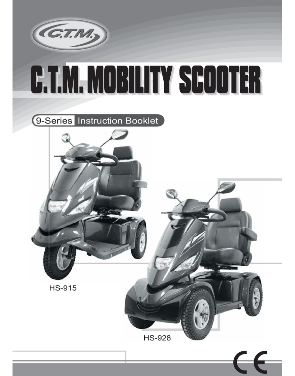 C.T.M. HS-928 Instruction Booklet