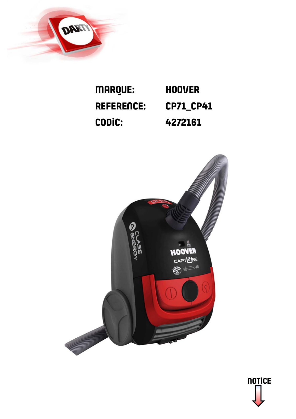 HOOVER CP71 User Manual