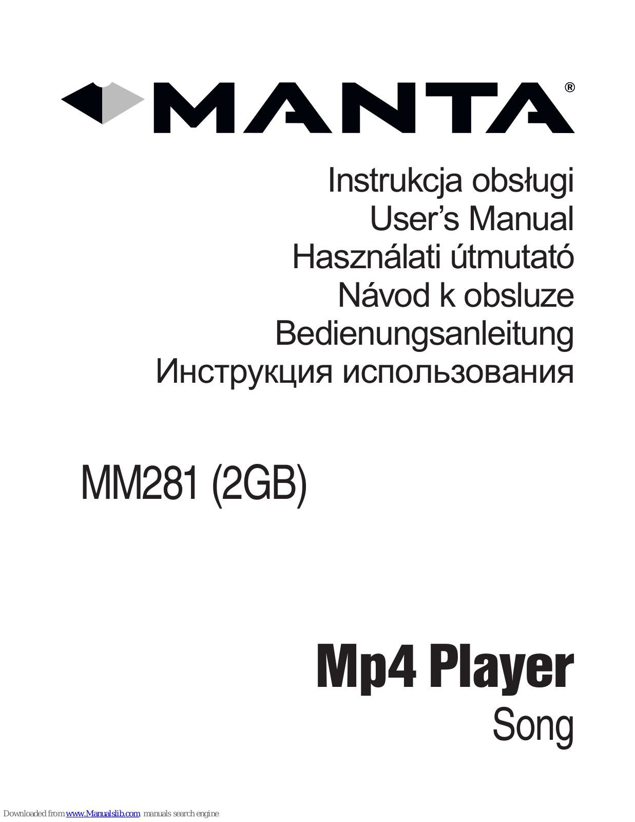 Manta MM281 User Manual