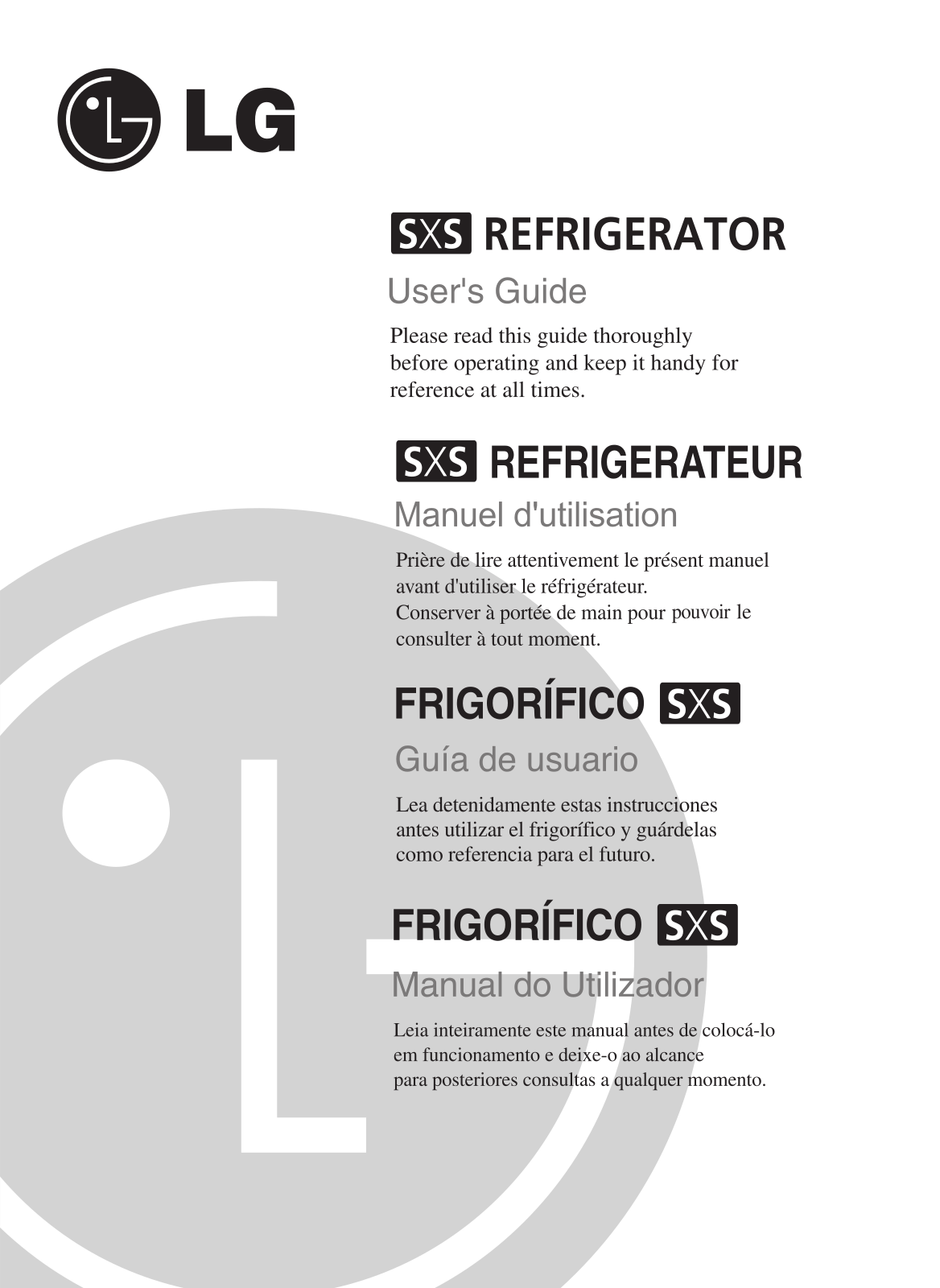 LG GC-B217LGJ Owner’s Manual