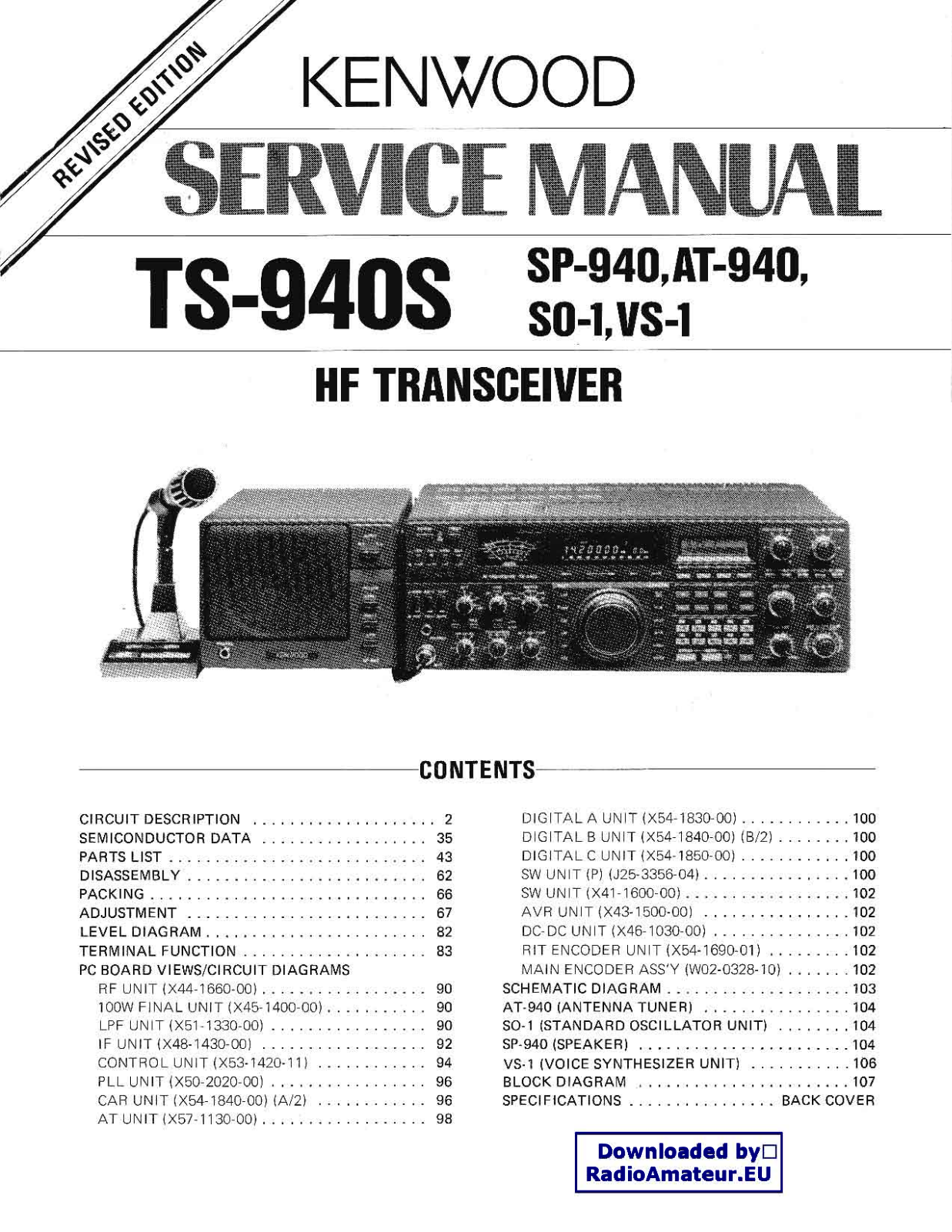 Kenwood TS-940-S Service Manual