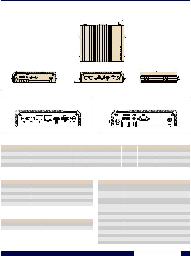 Advantech UTX-3117 Specifications