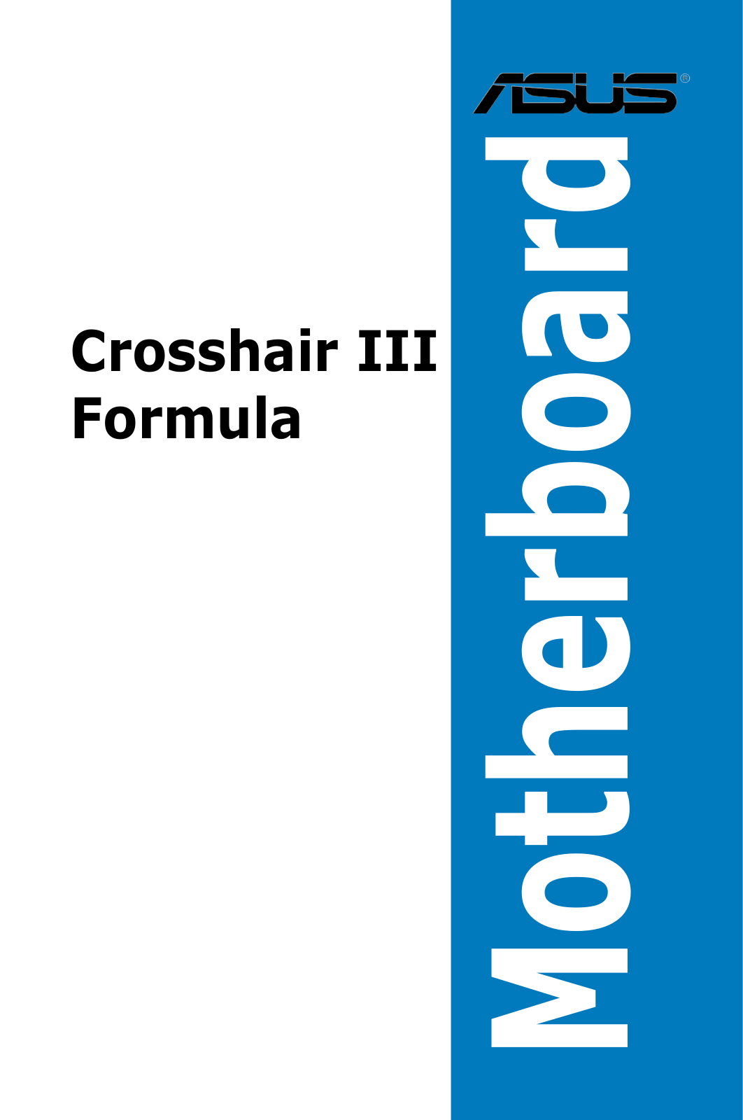 Asus Crosshair III Formula User Manual