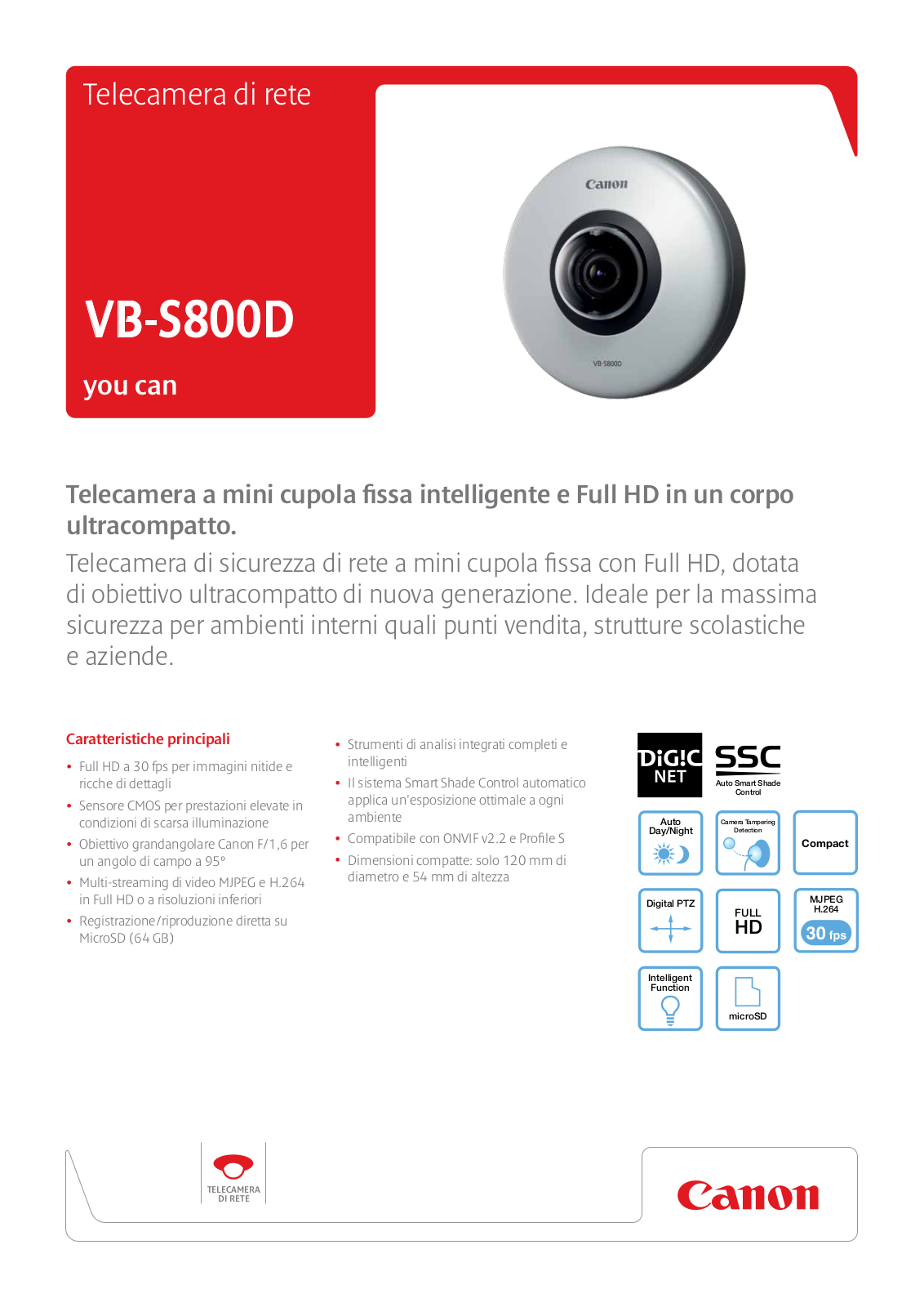 Canon VB-S800D BROCHURE