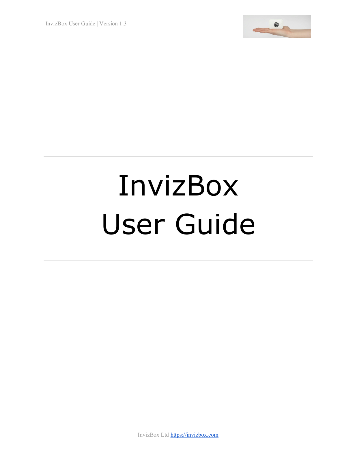 InvizBox INV02 User Manual