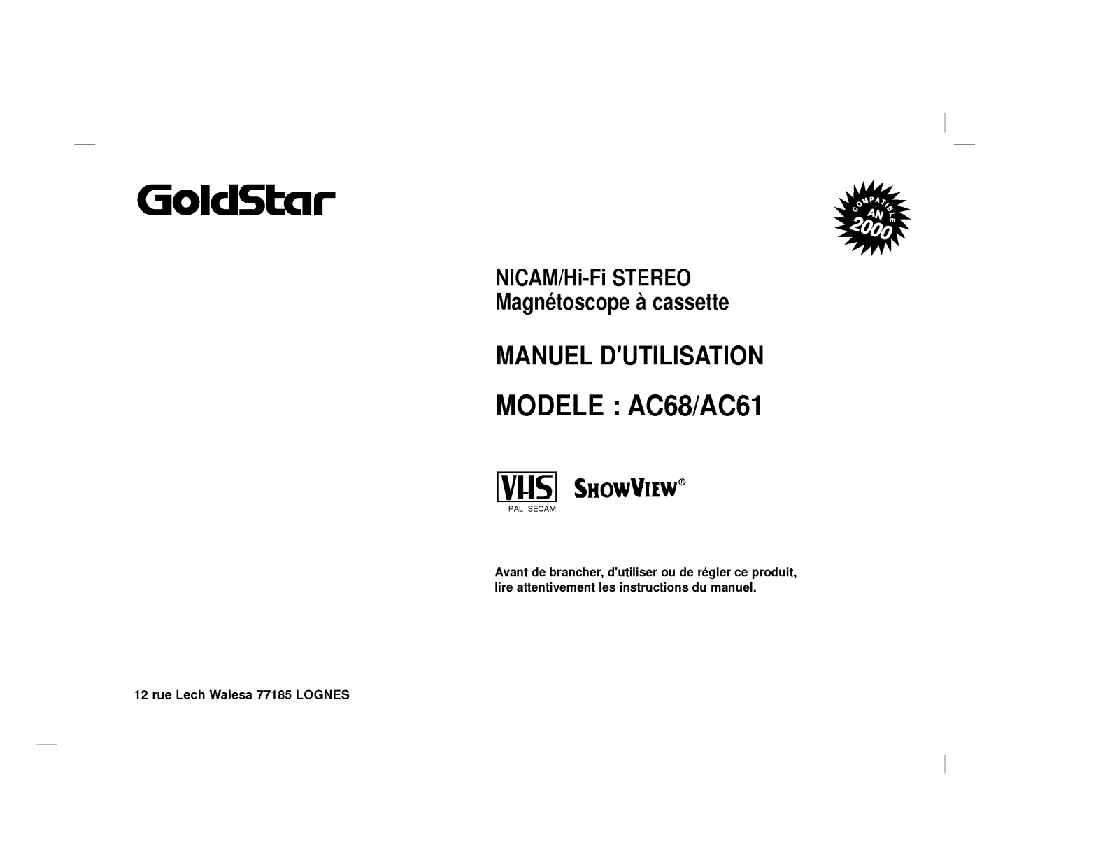 LG AC61 User Manual