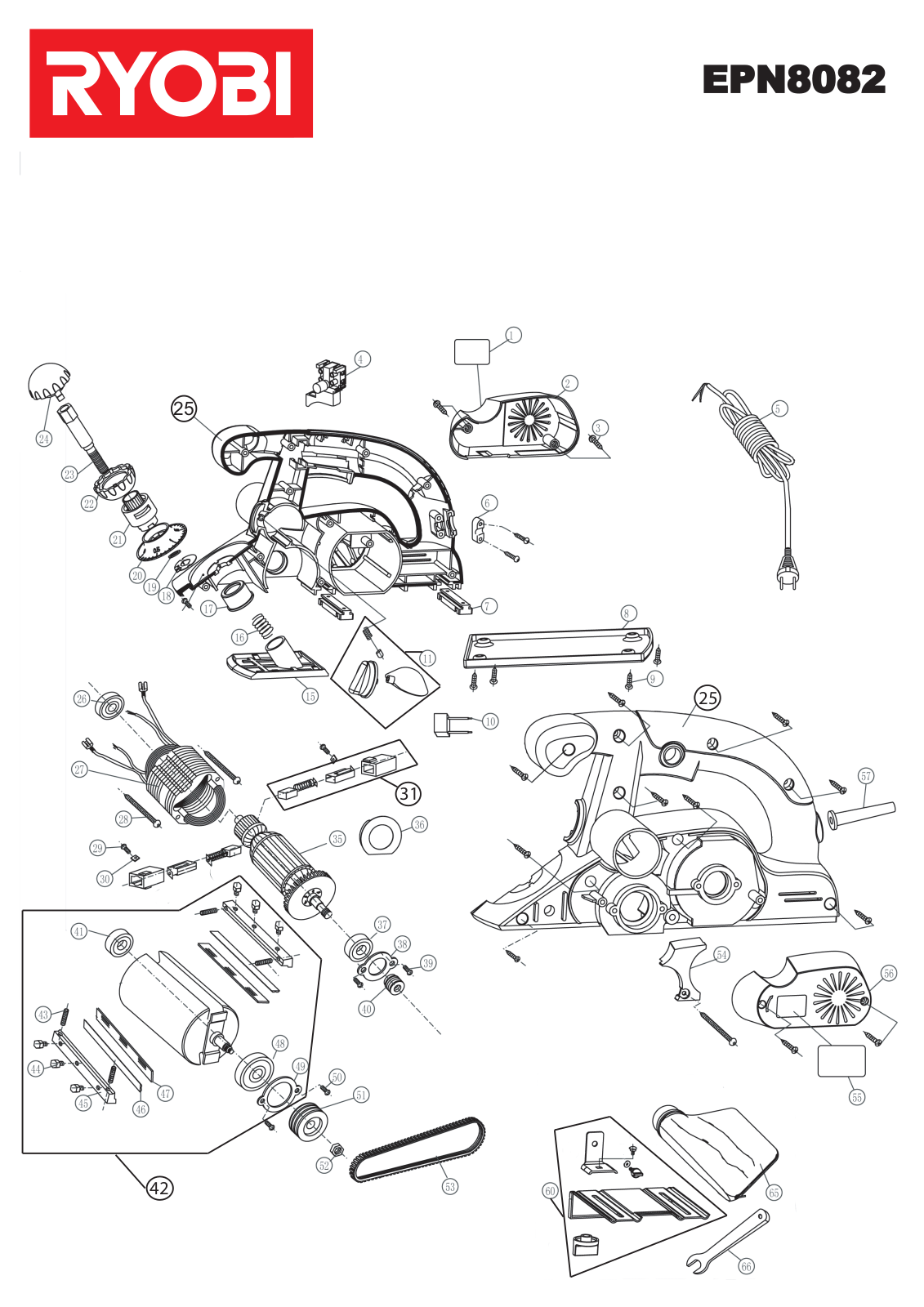 Ryobi EPN8082 User Manual