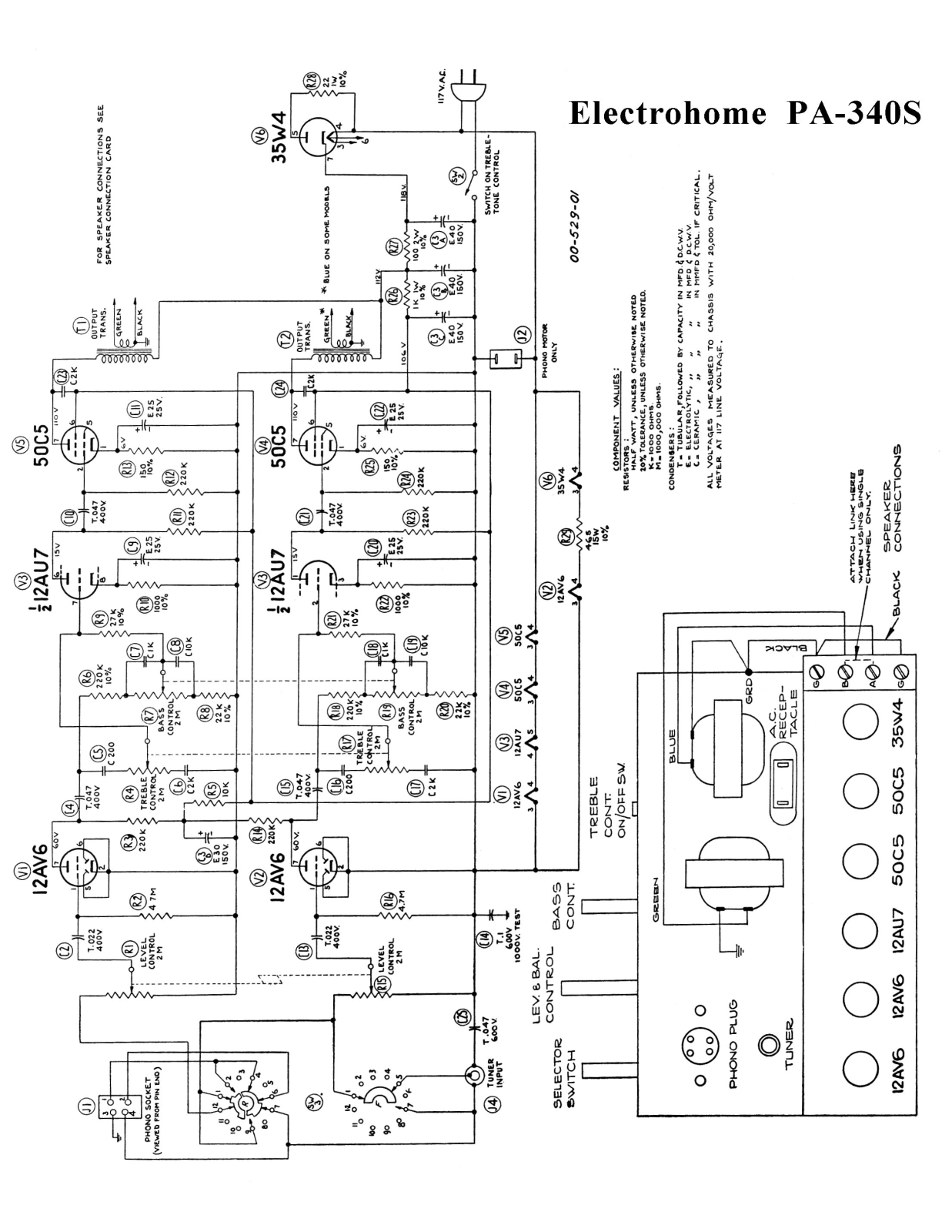 ElectroHome PA340S Schematic - ManualMachine.com