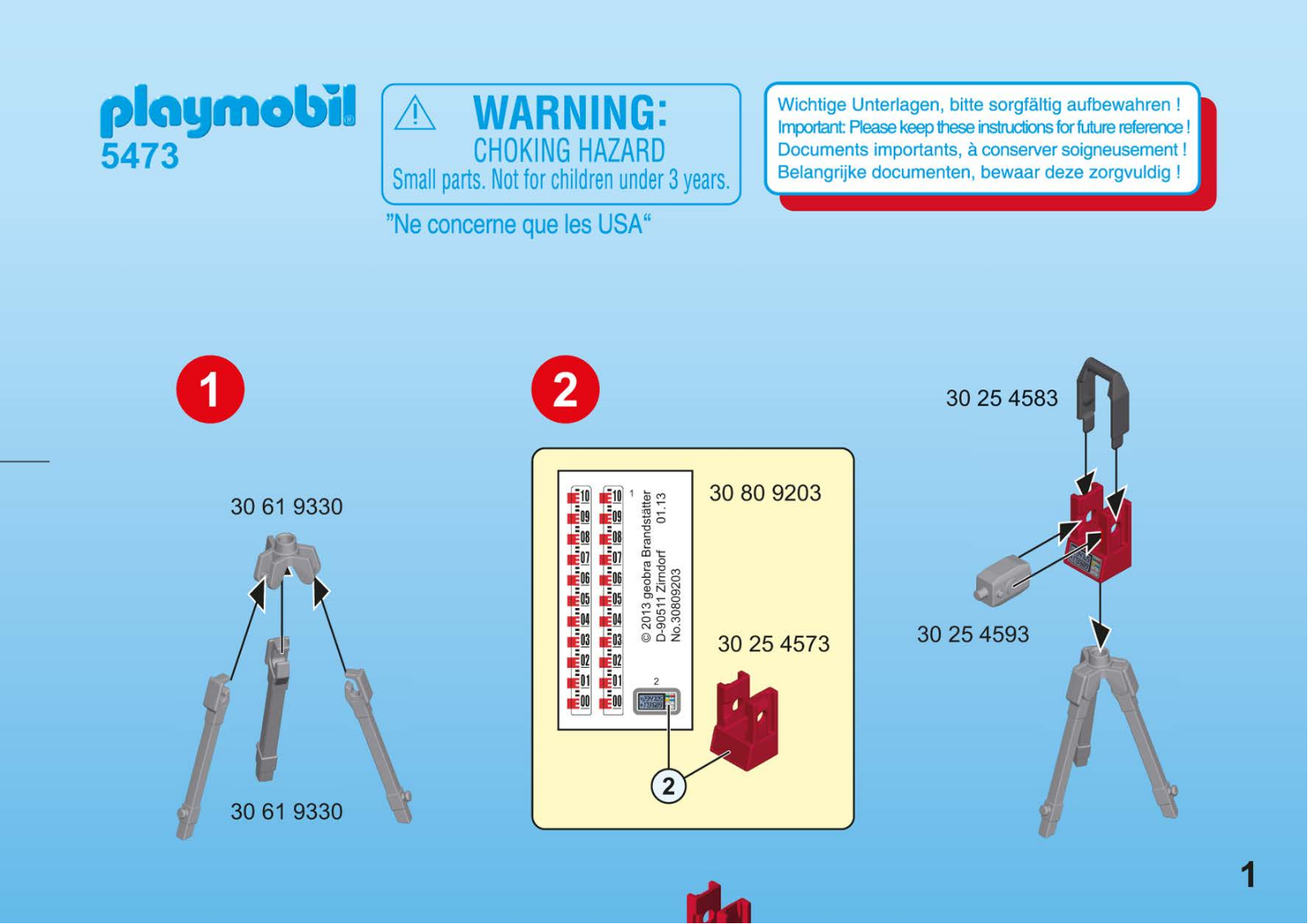 Playmobil 5473 Instructions