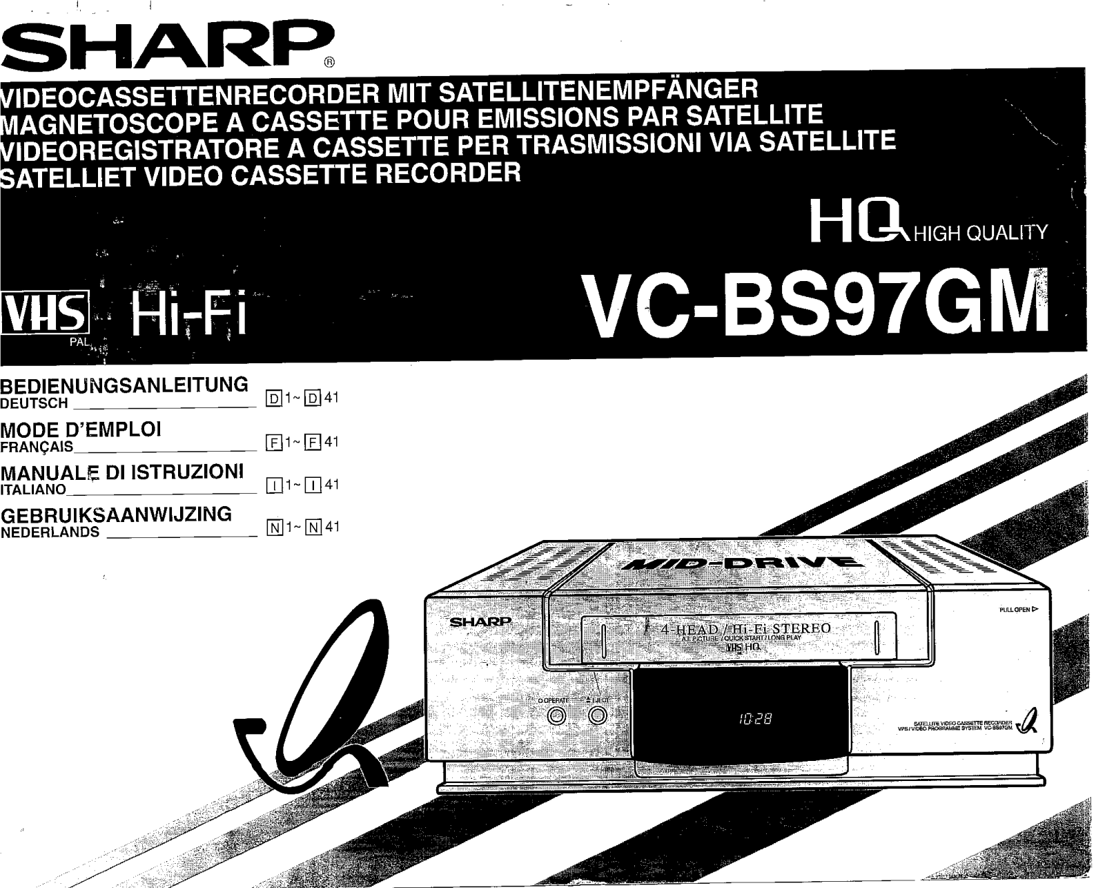 Sharp VC-BS97GM User Manual