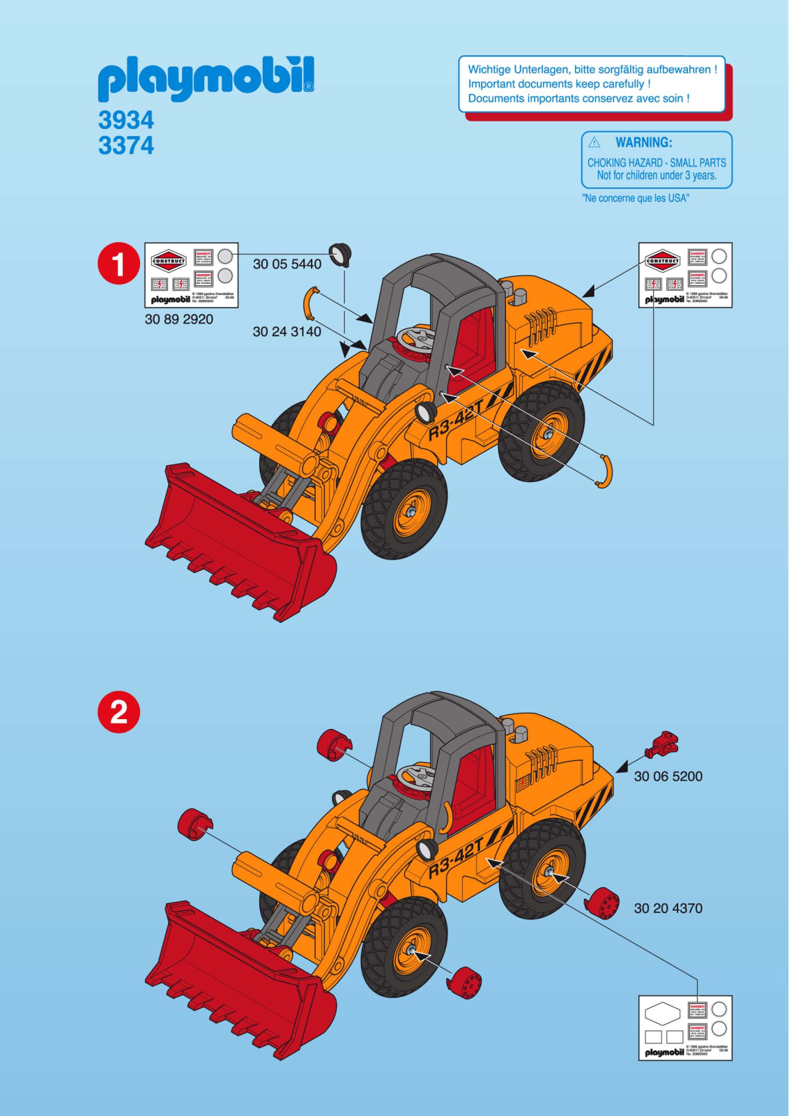 Playmobil 3374 Instructions