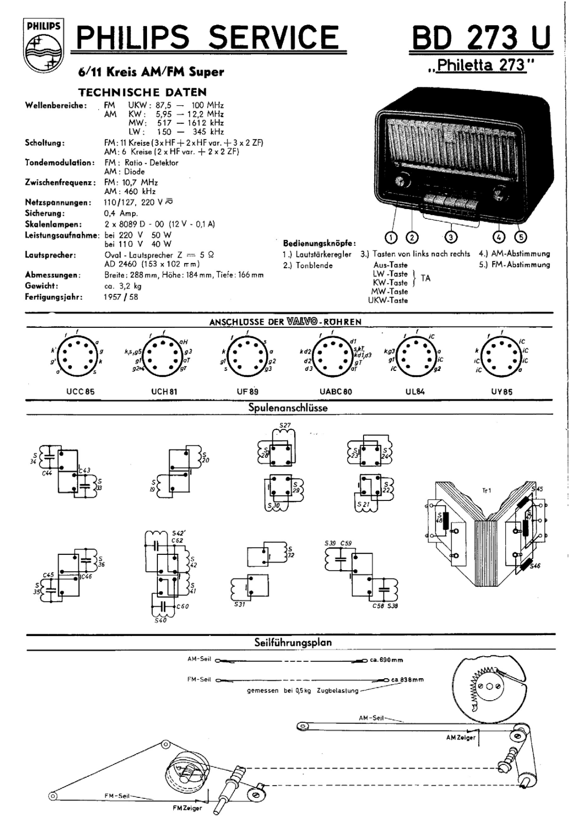 Philips BD-273-U Service Manual