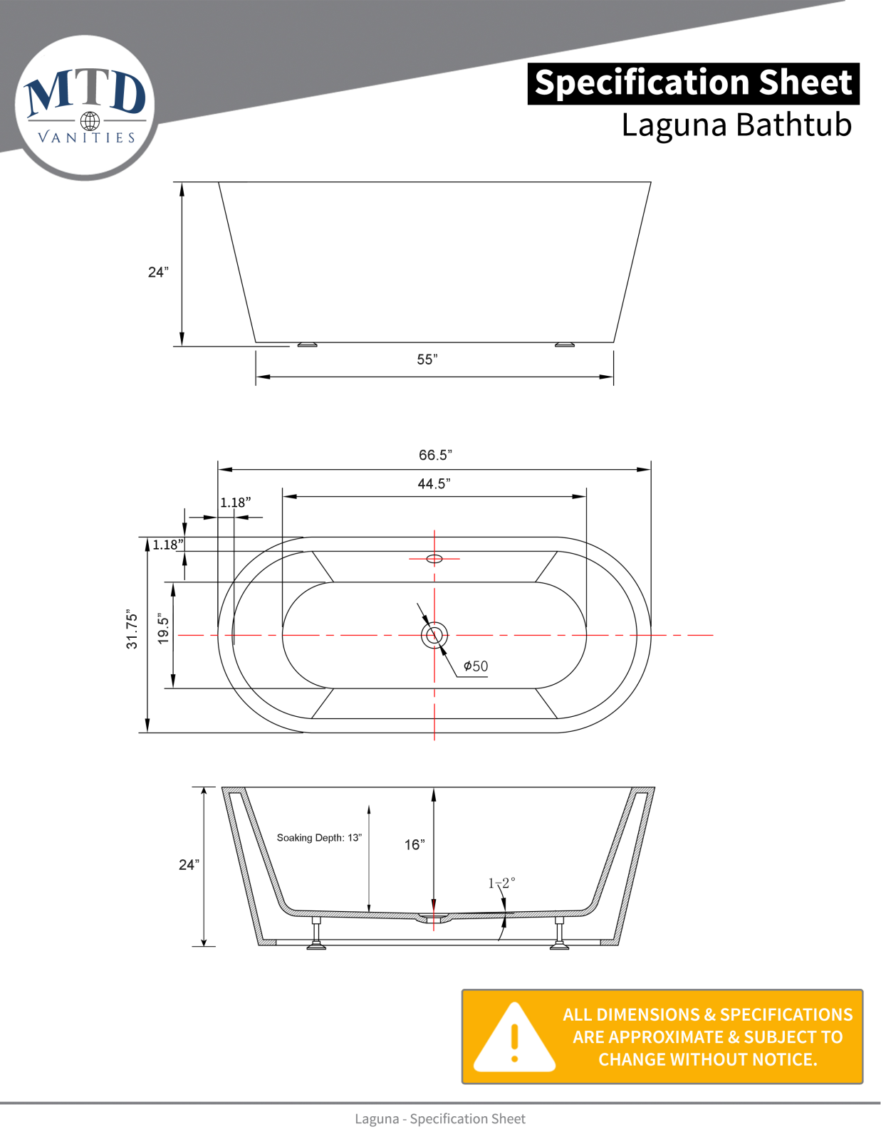 MTD Vanities MTVT1070 Dimensions - ManualMachine.com