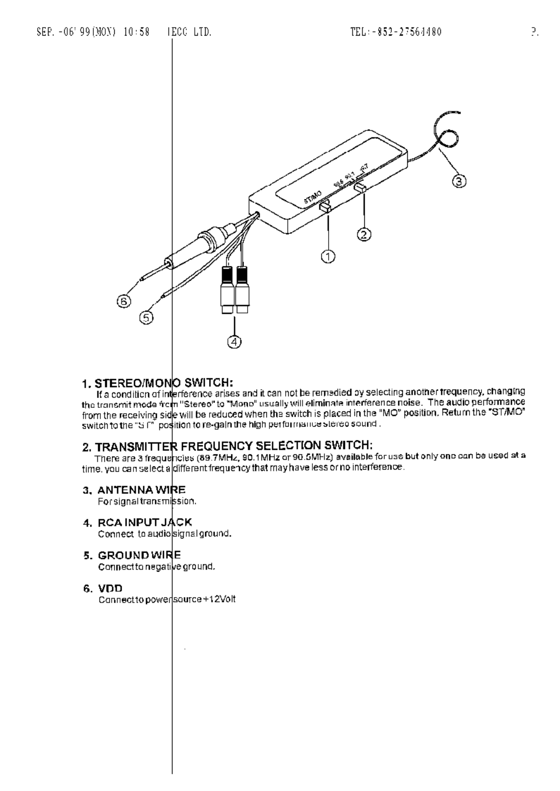 Sounding Audio 8300 Users Manual