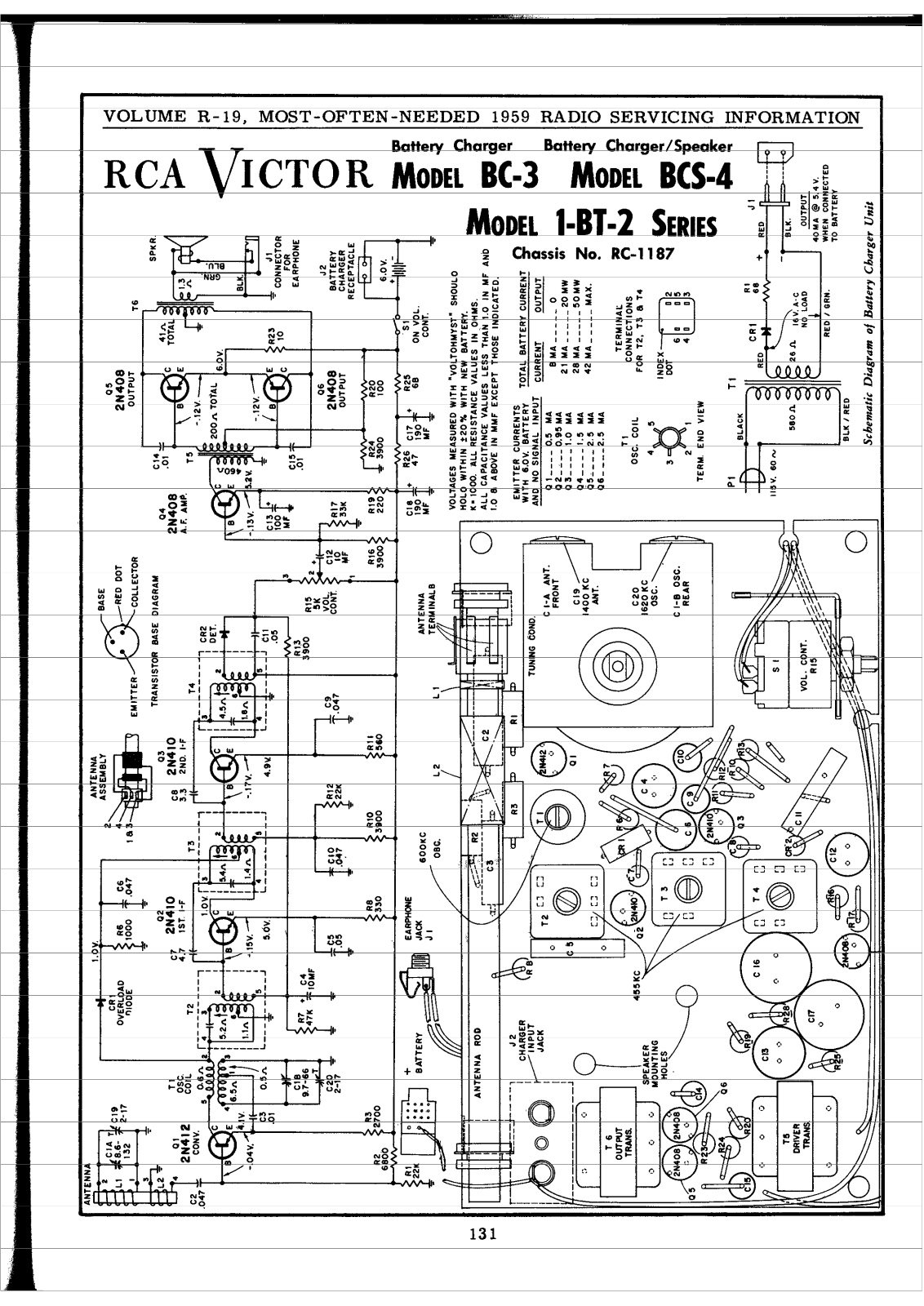 RCA Victor BC-3, Victor BCS-4 Schematic