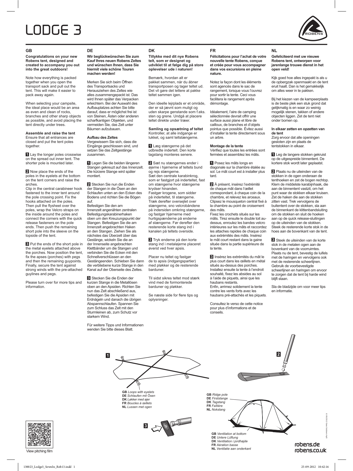 Robens Lodge 3 User Manual