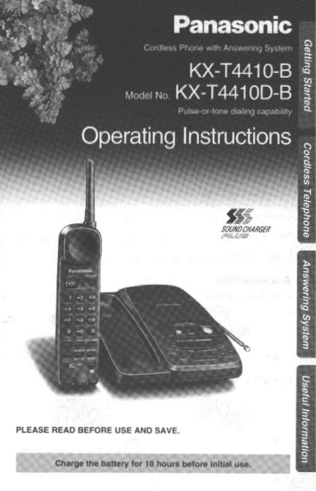 Panasonic kx-t4410 Operation Manual