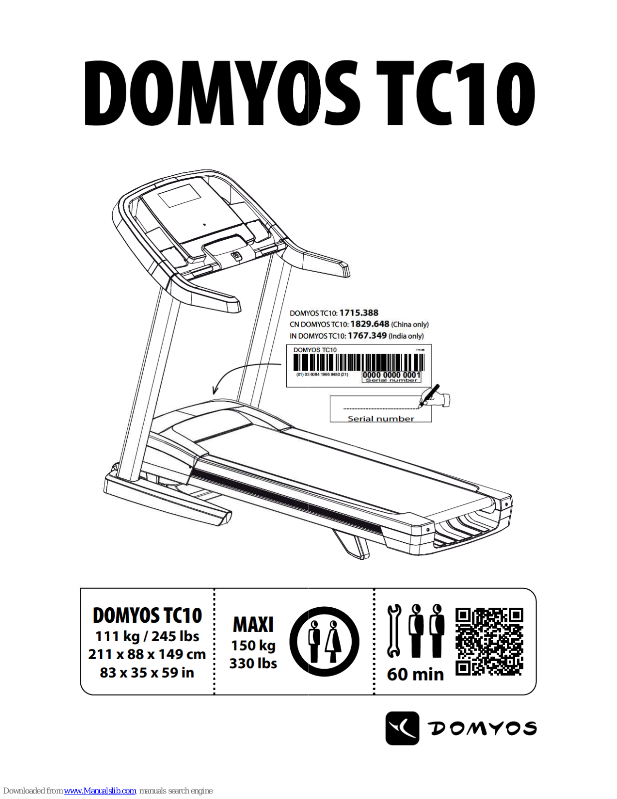 Domyos TC10 User Manual