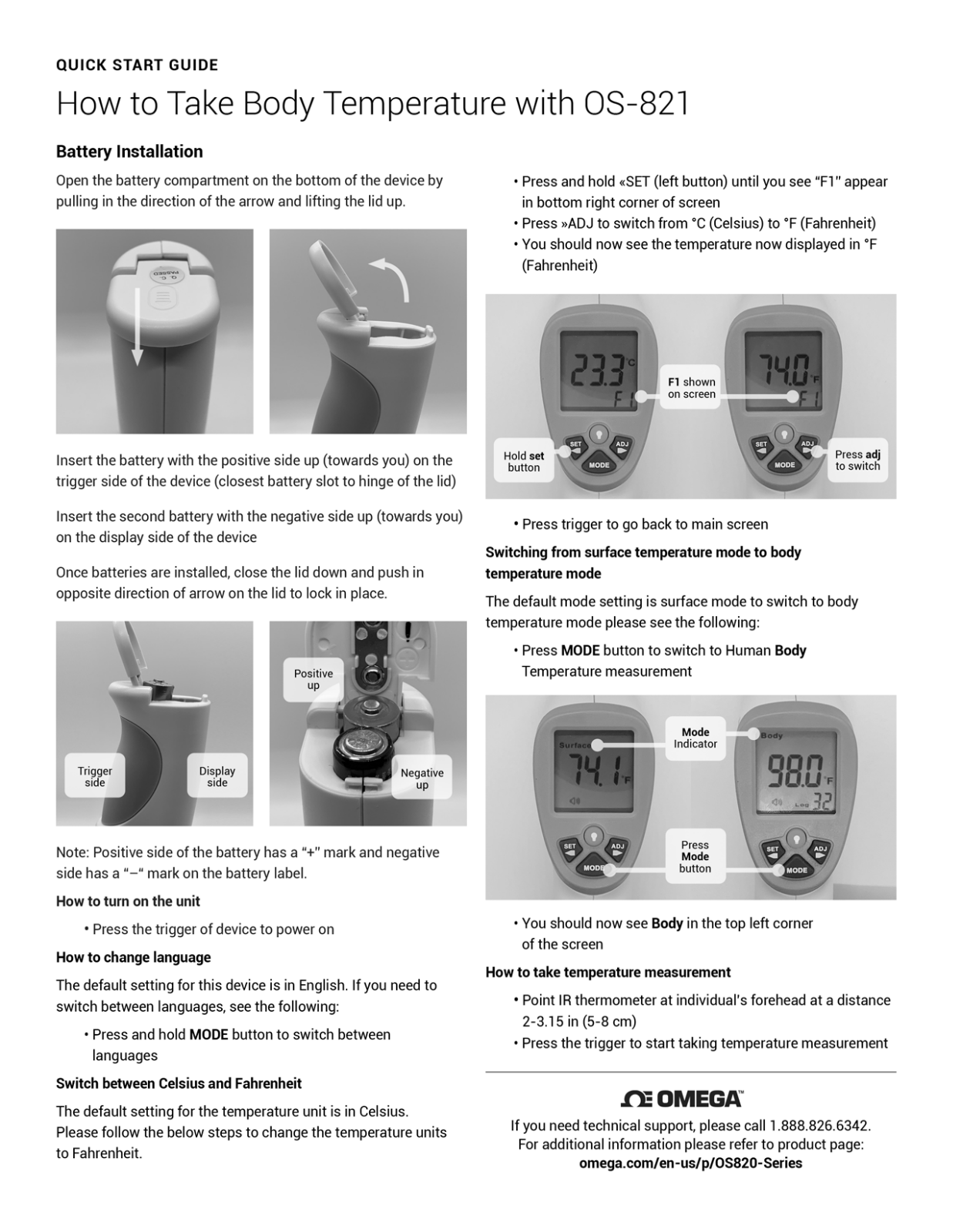 Omega OS-821 User guide - ManualMachine.com