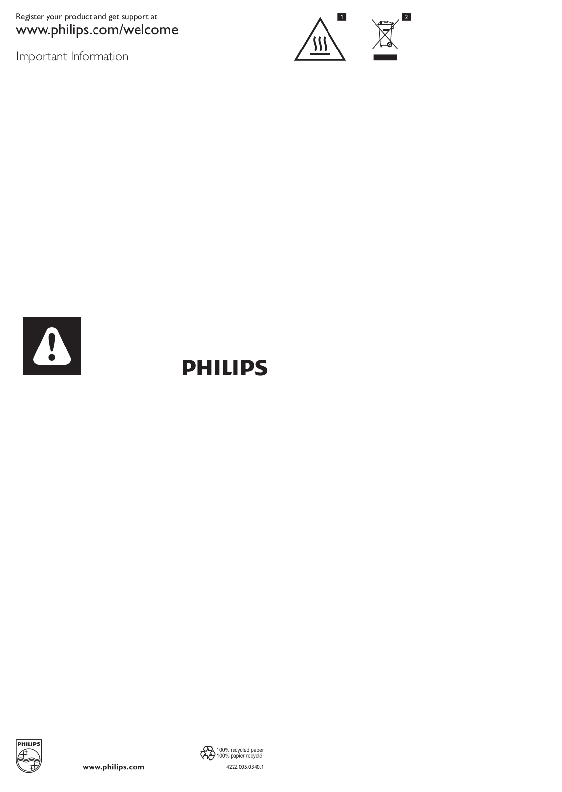 Philips Daily Collection Grill de contacto User Manual