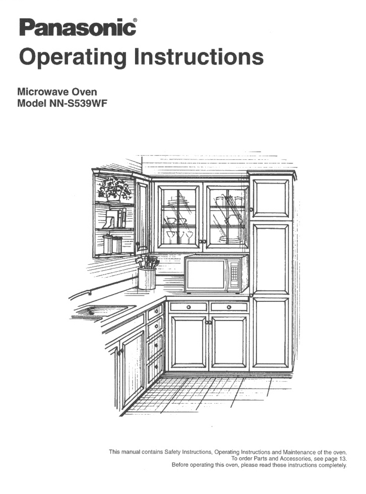 Panasonic NN-S539WF User Manual