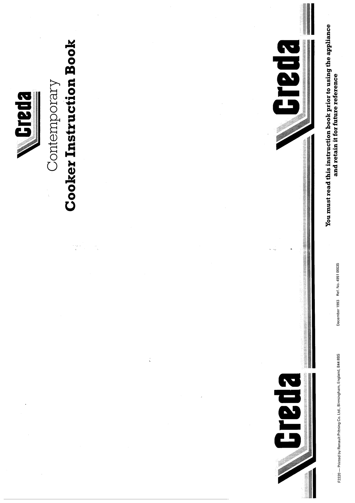 Creda HB49518 User Manual