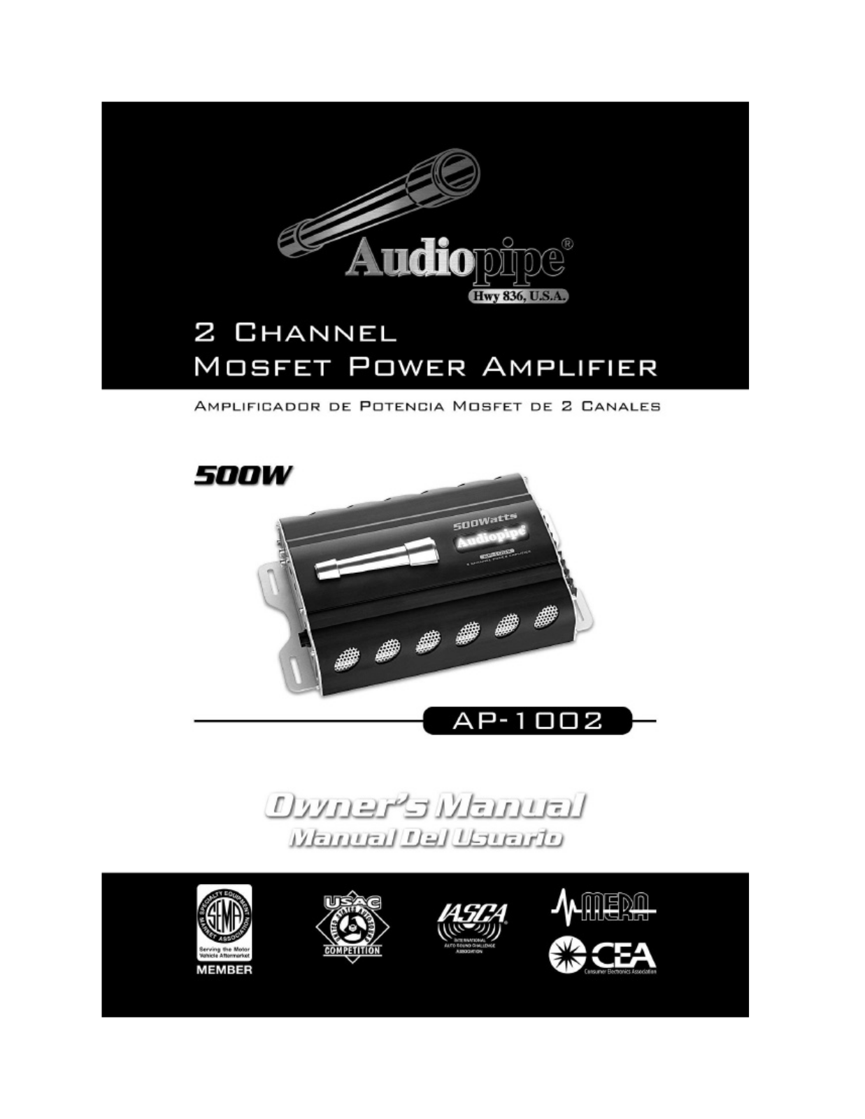 Audiopipe AP-1002 Owners Manual