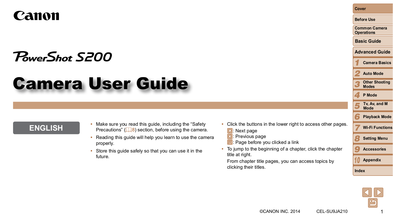 Canon S200 User Guide