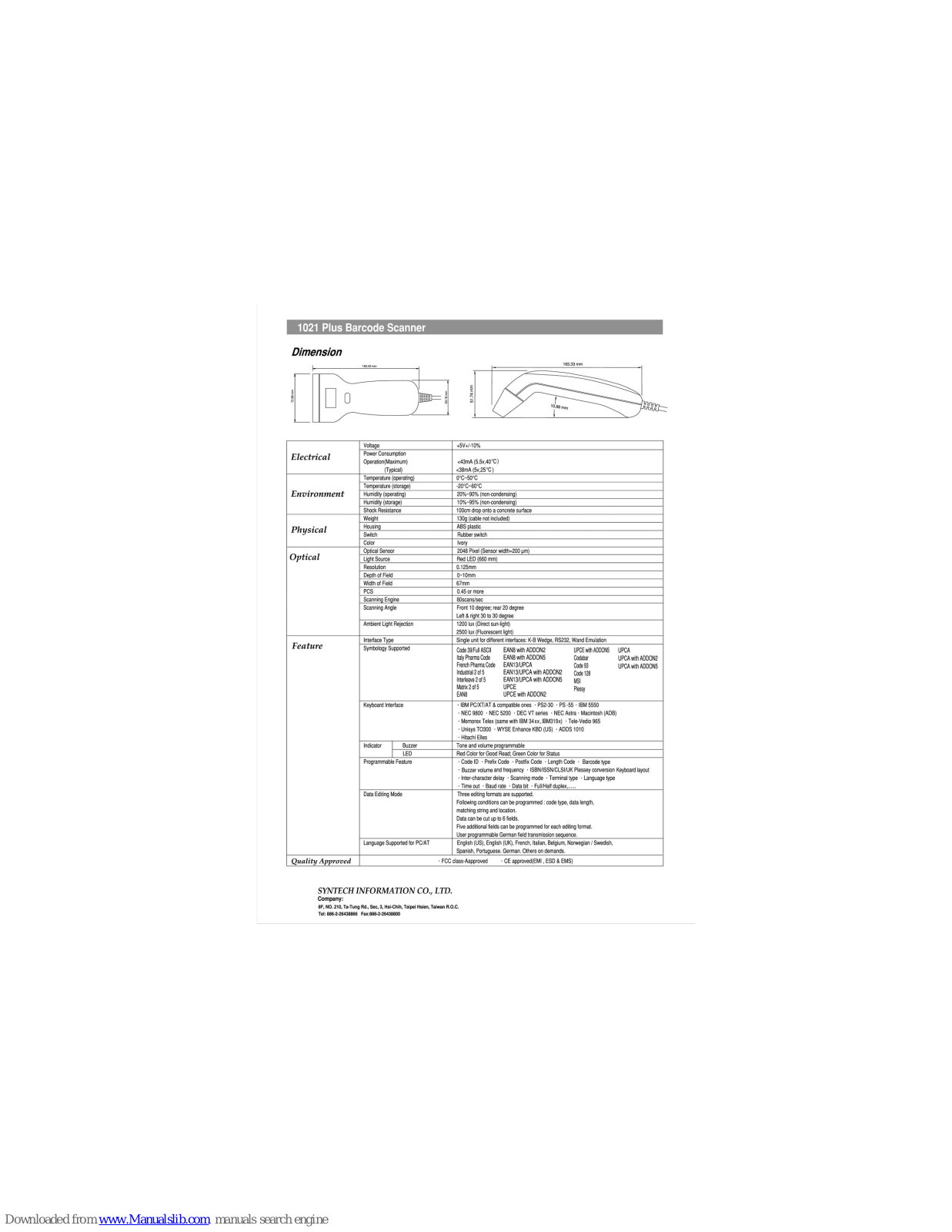 Output Solutions CCD-1021PLUS, 1021 PLUS Specifications