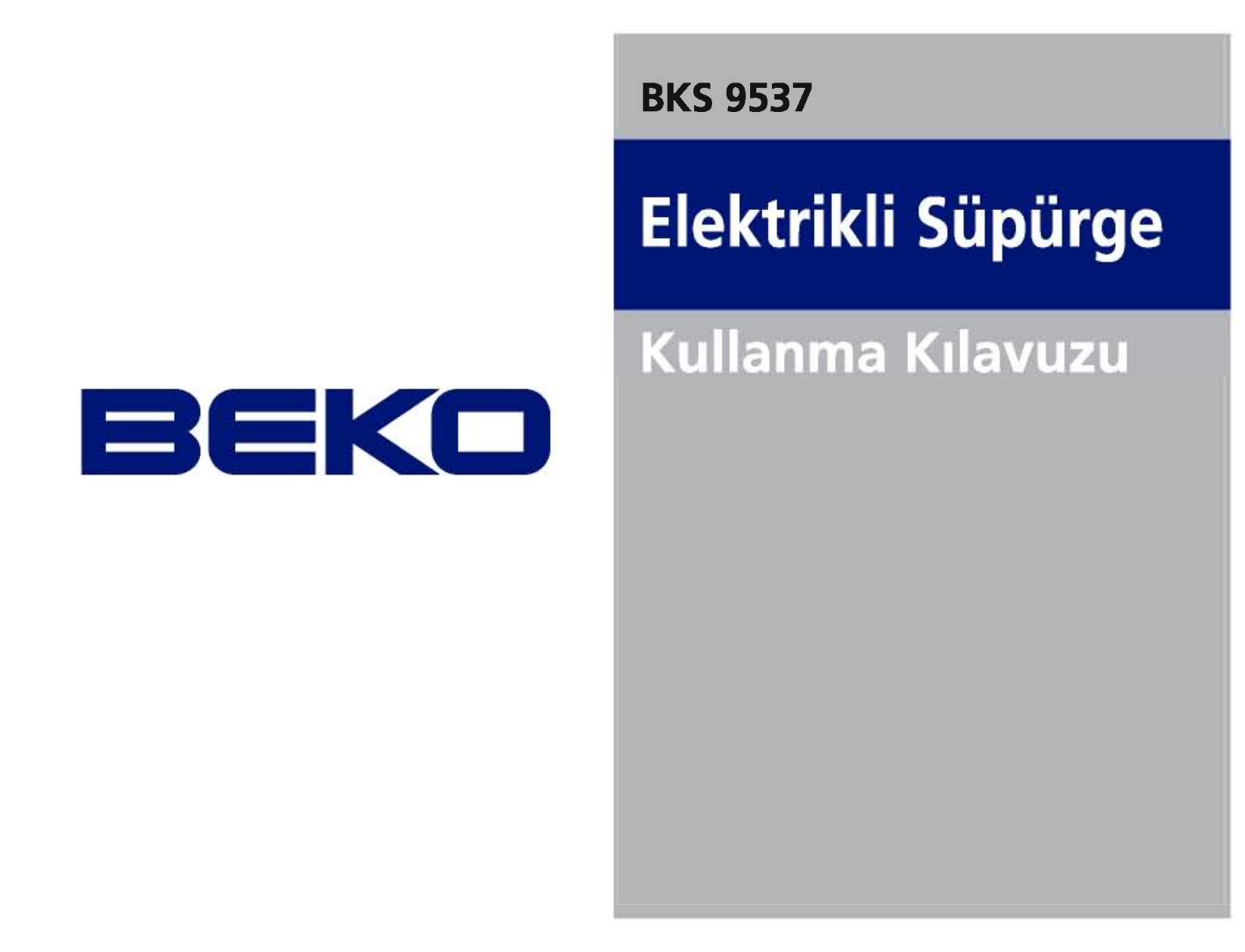 Beko BKS 9537 User Manual