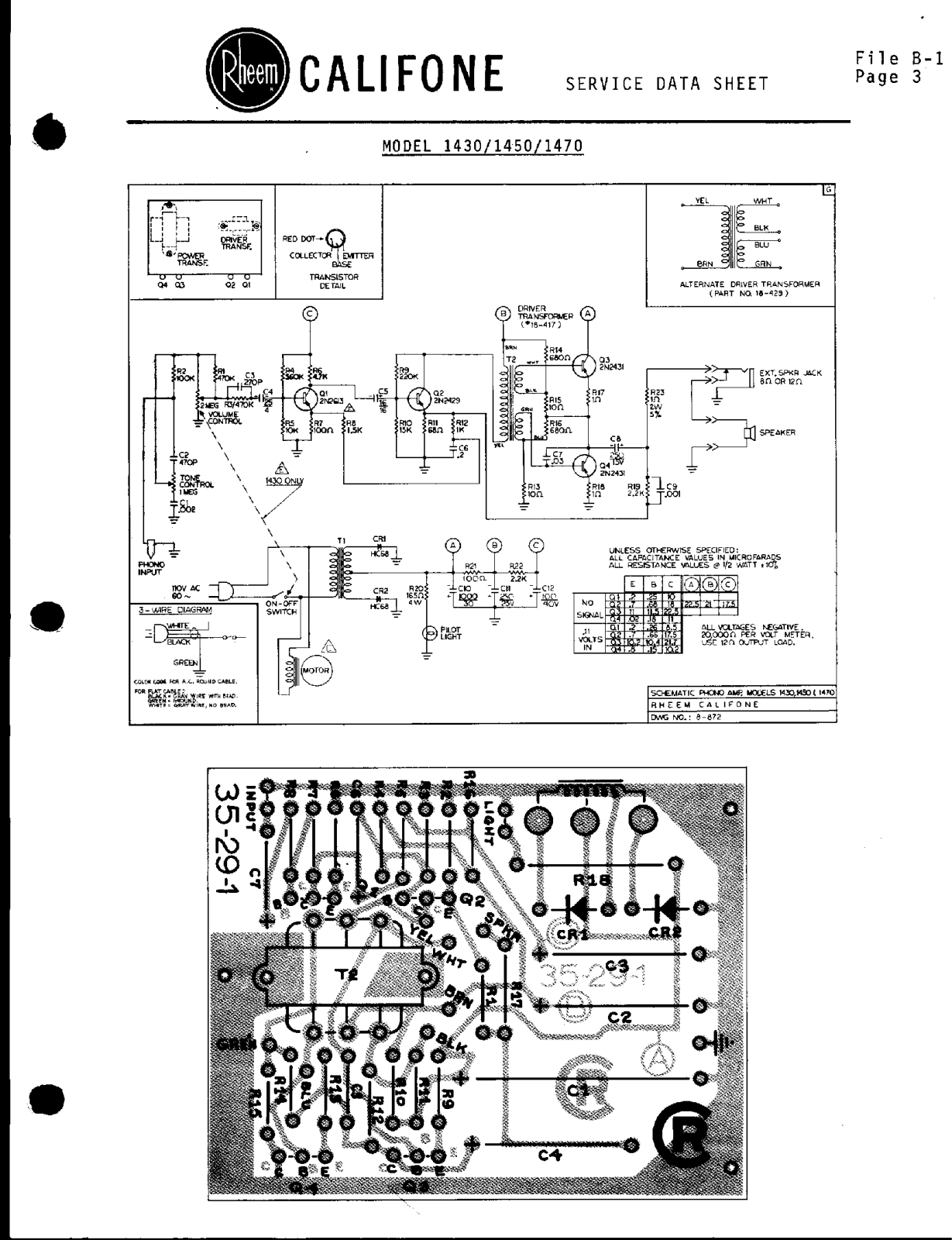Califone 14xx Schematic - ManualMachine.com