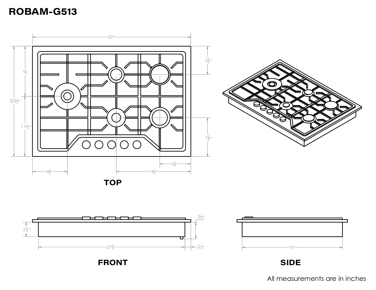 Robam RBMM1007 Dimensions - ManualMachine.com