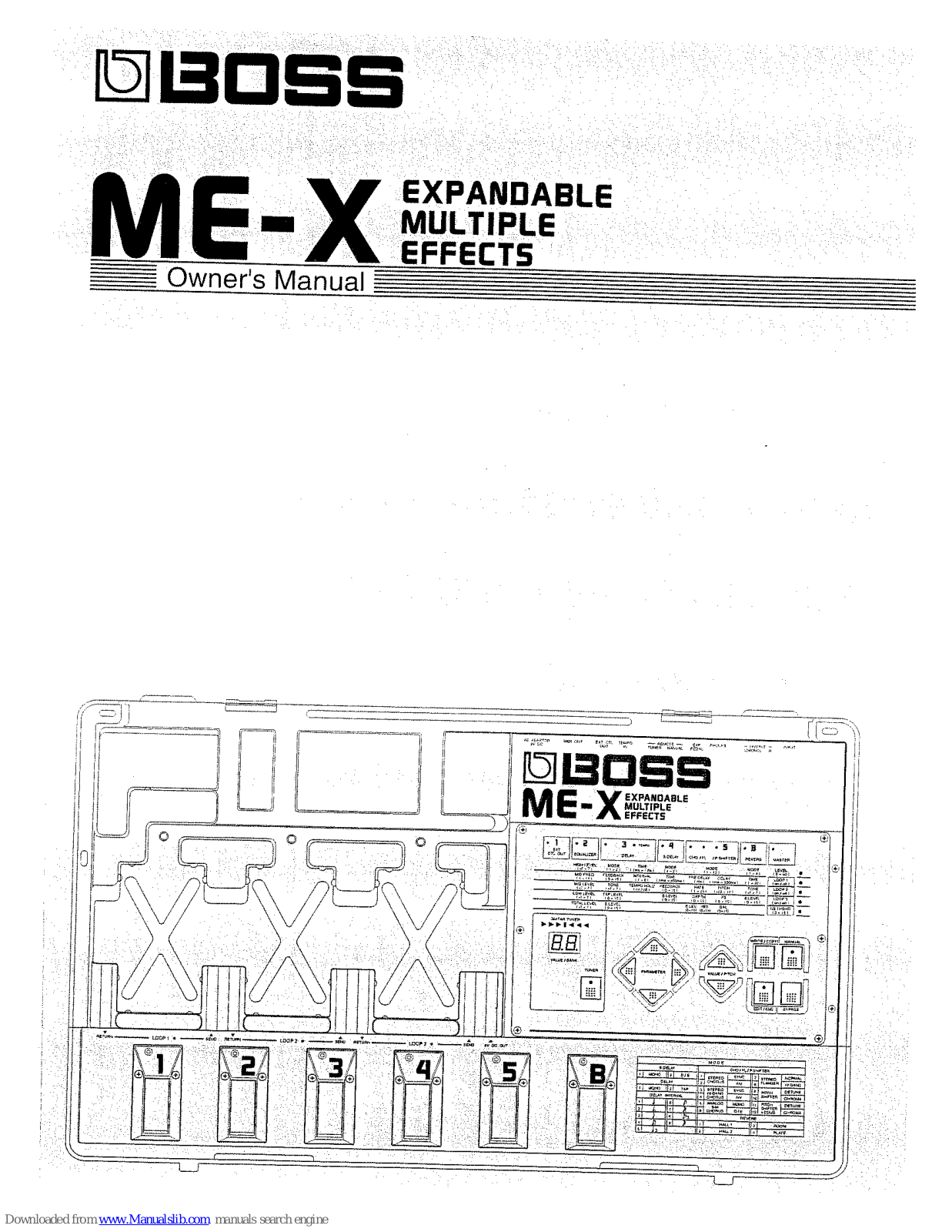 Boss ME-X Owner's Manual