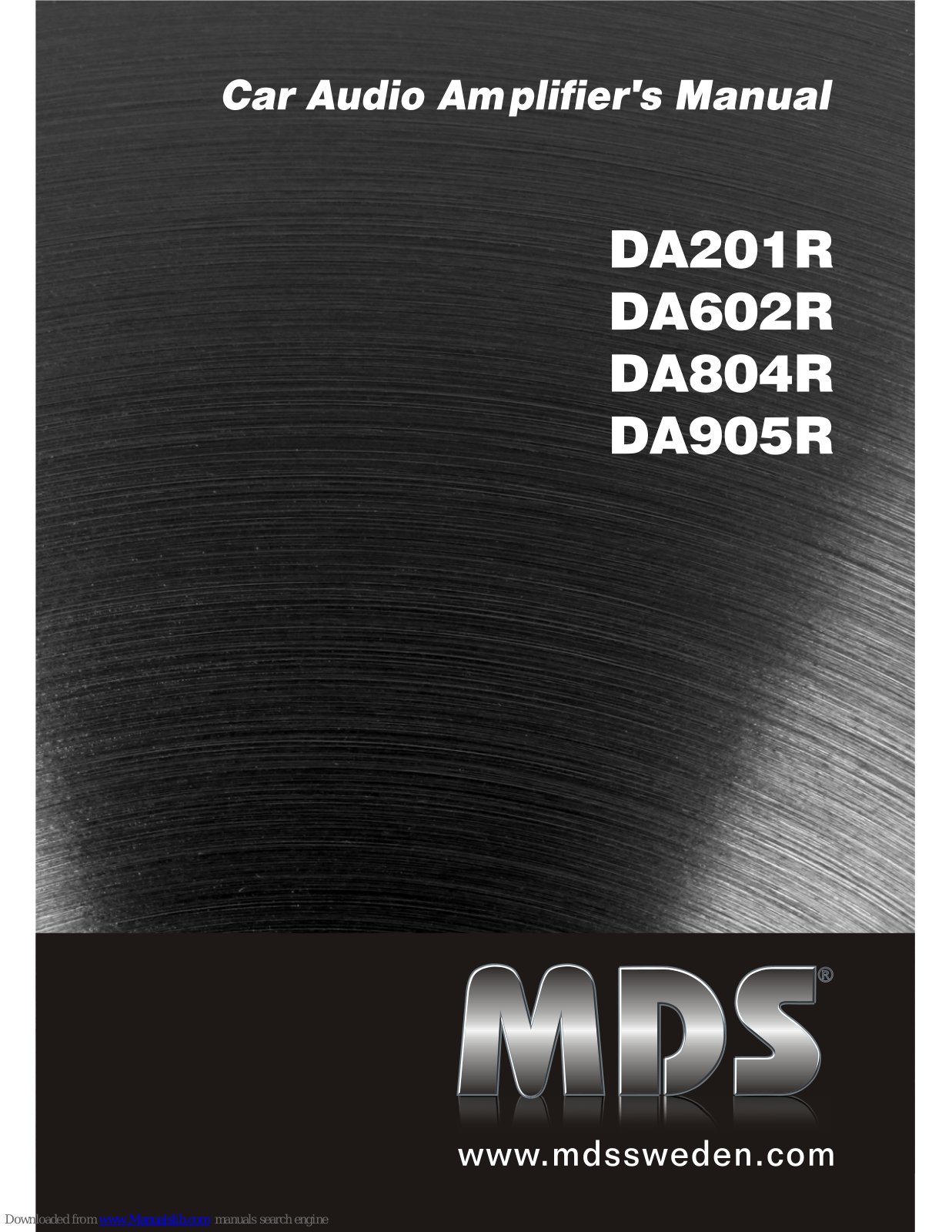 MDS DA201R, DA804R, DA602R, DA905R User Manual