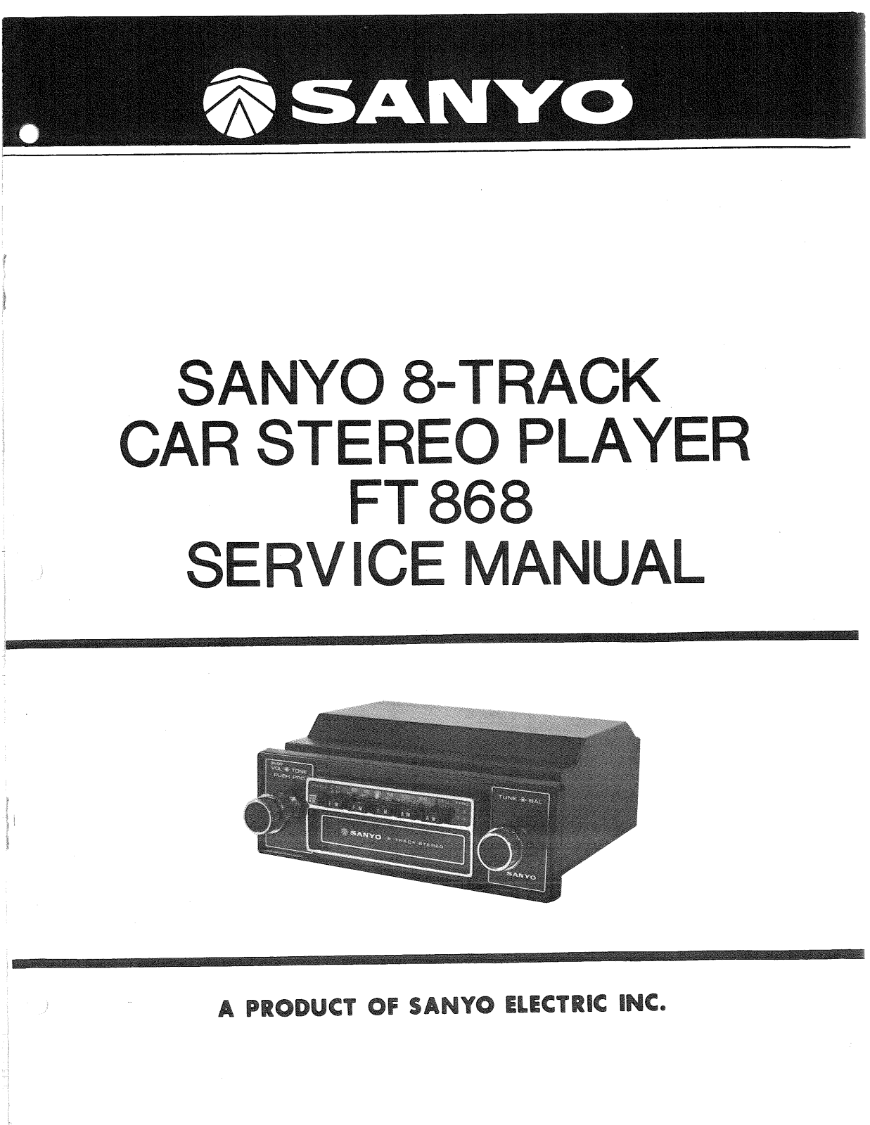 Sanyo FT-868 Service manual