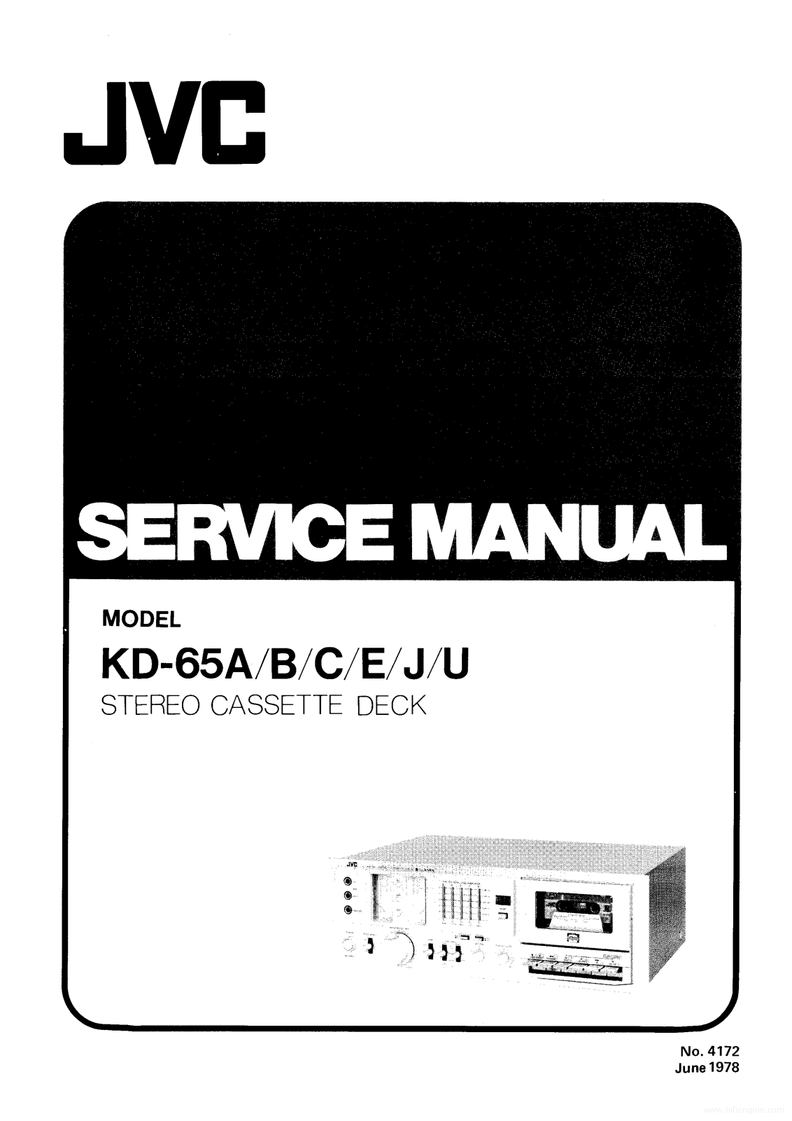 JVC KD-65A, KD-65B, KD-65C, KD-65J, KD-65U Service Manual