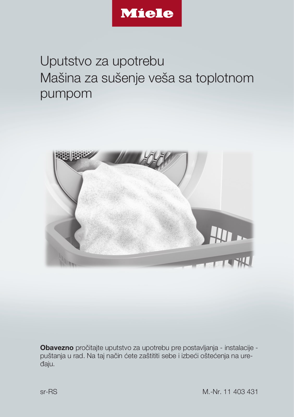 Miele TEB 155 WP User manual