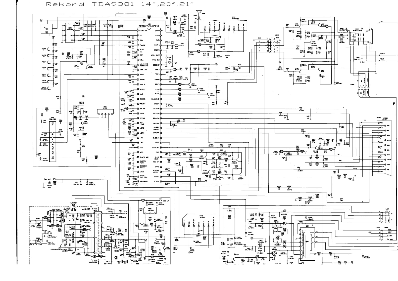 Рекорд CT-2108 Schematics