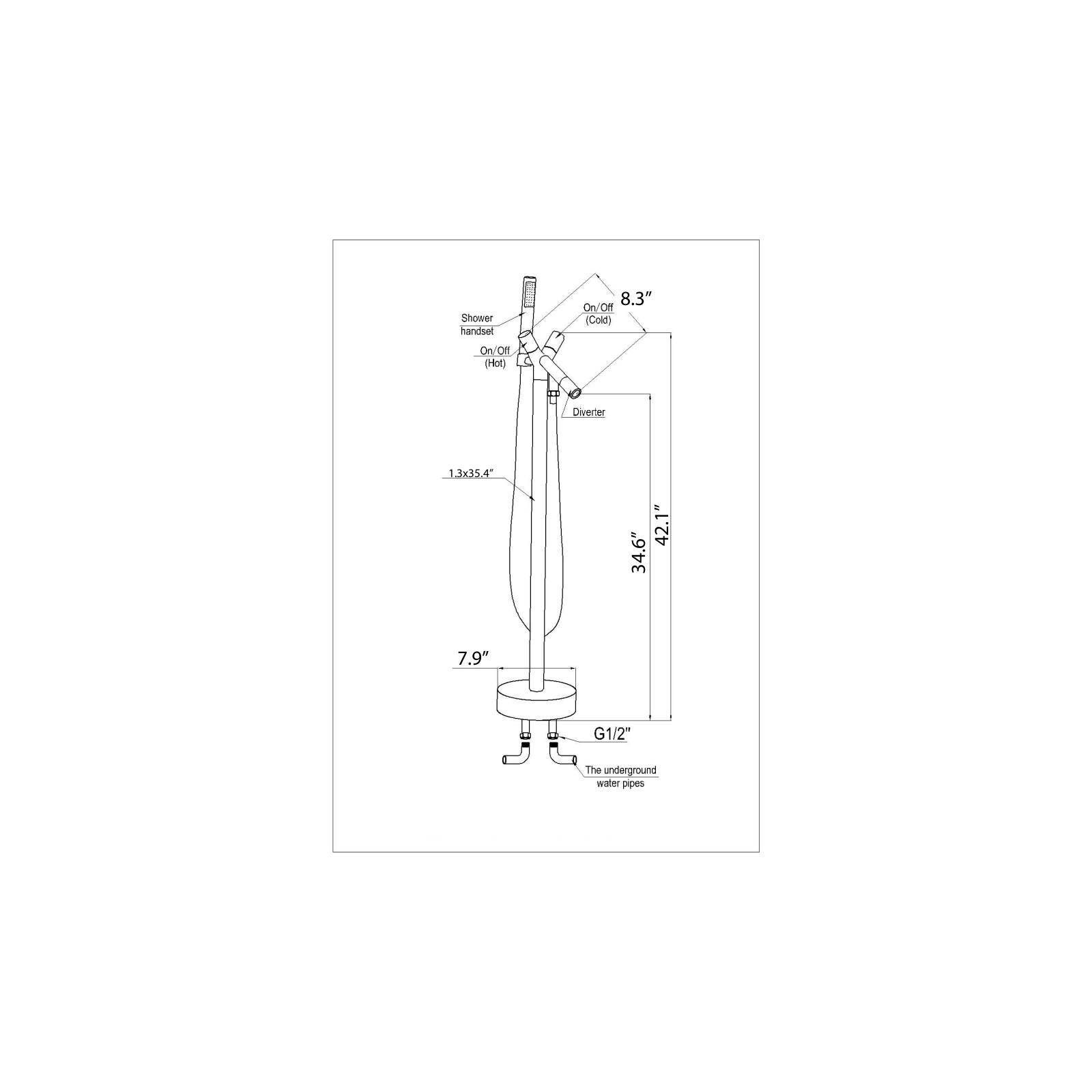 ANZZI ANZI1841 Dimensions - ManualMachine.com