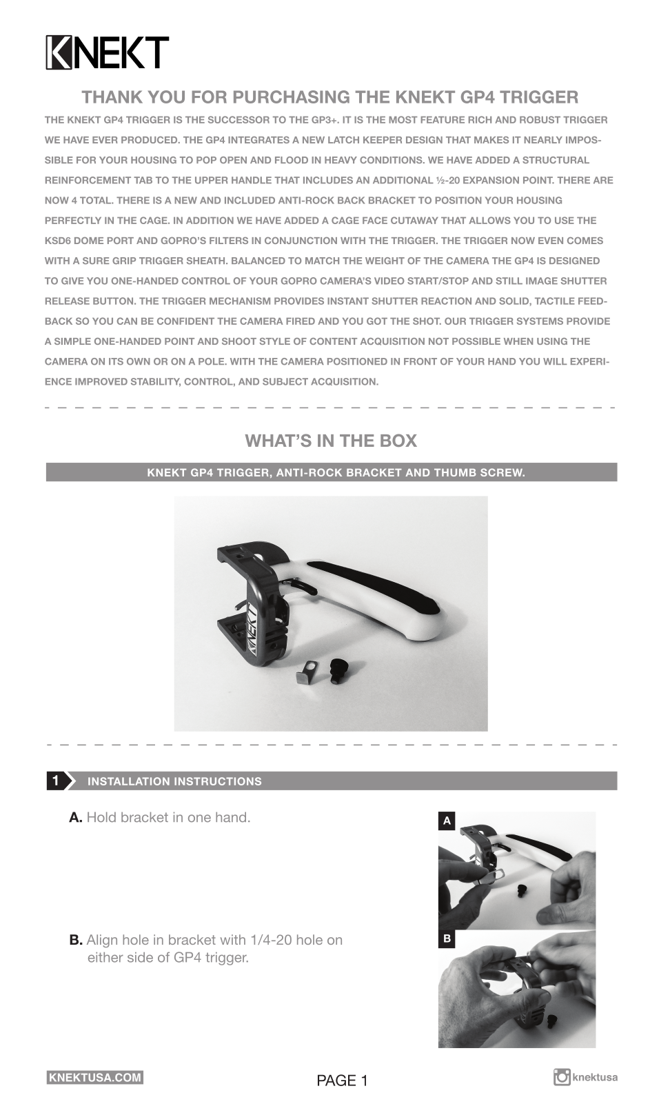 KNEKT KN-100-5000-00 User manual