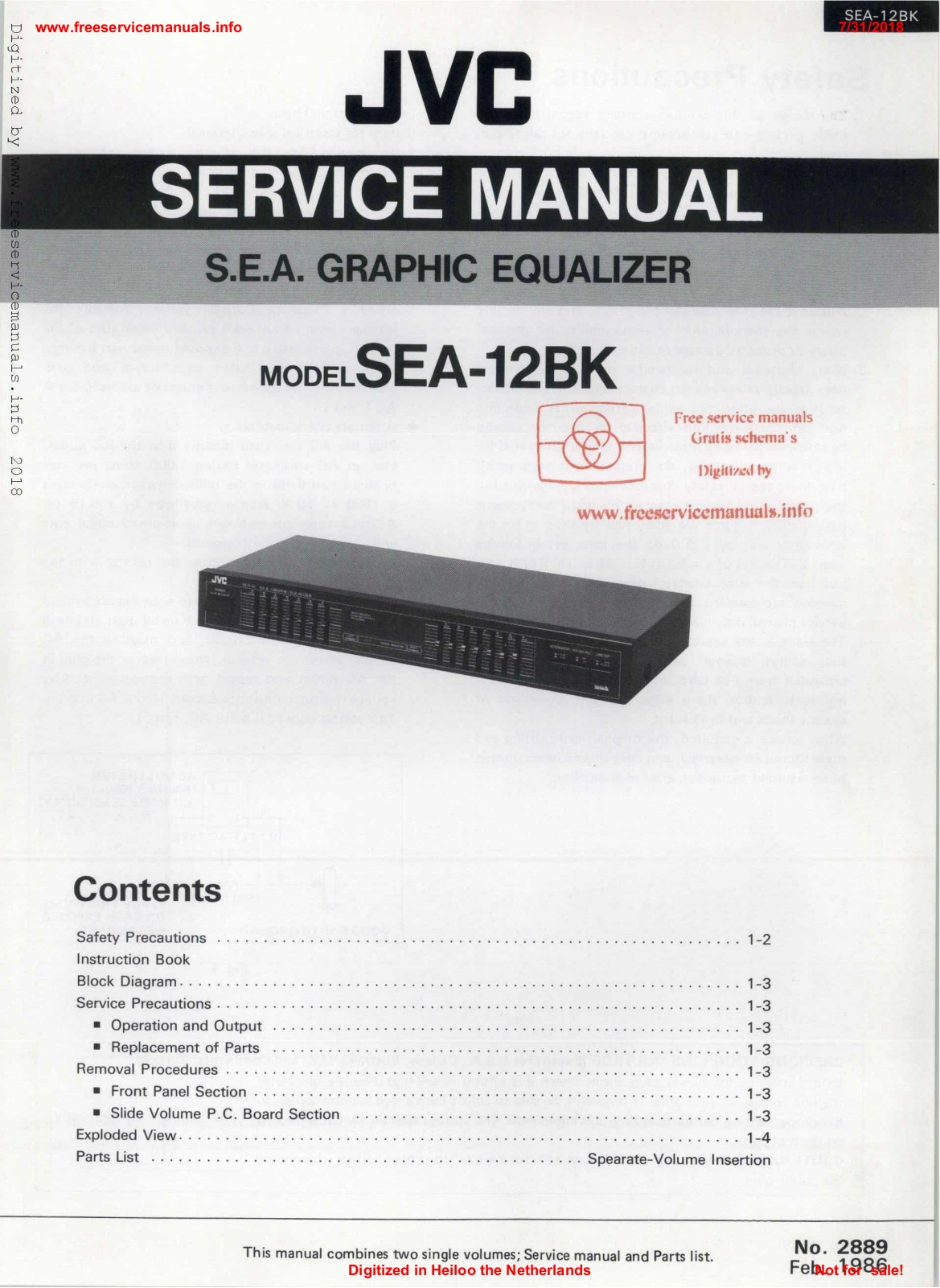 JVC SEA-12BK Service Manual