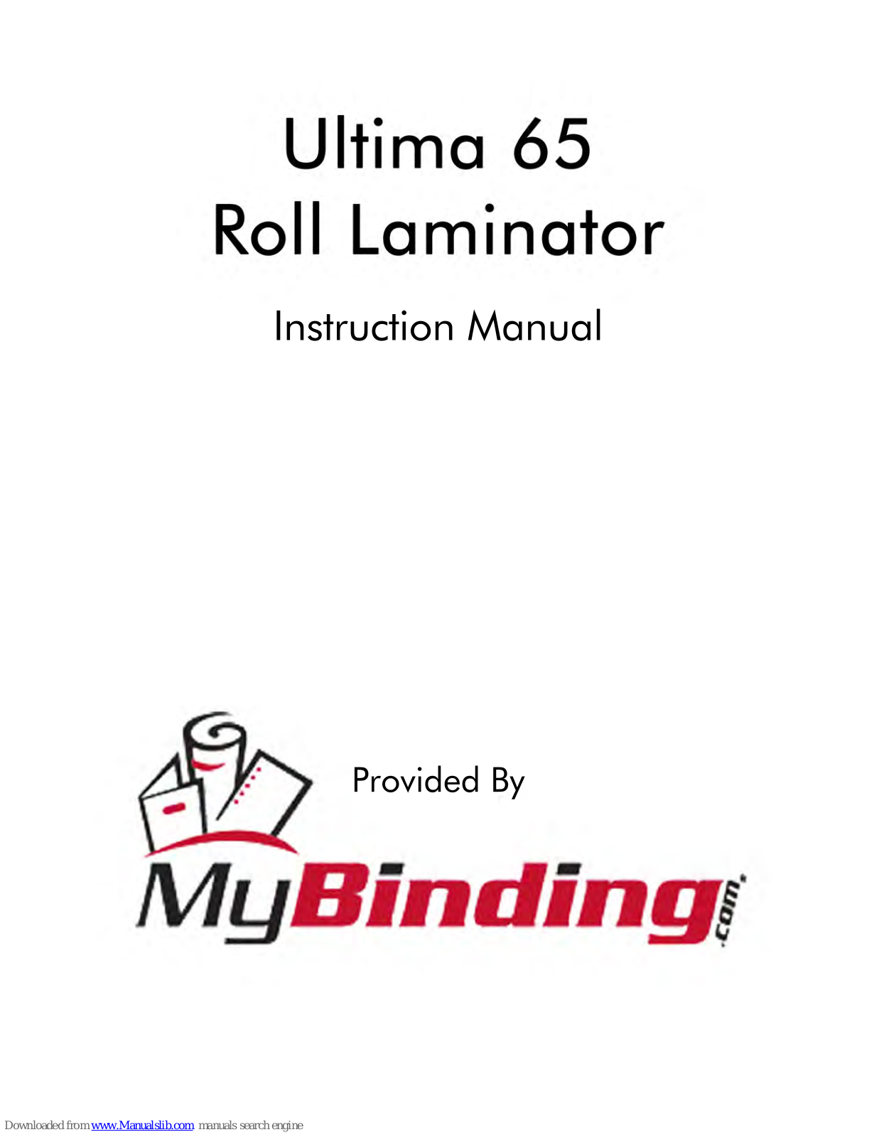 MyBinding Ultima 65 Instruction Manual