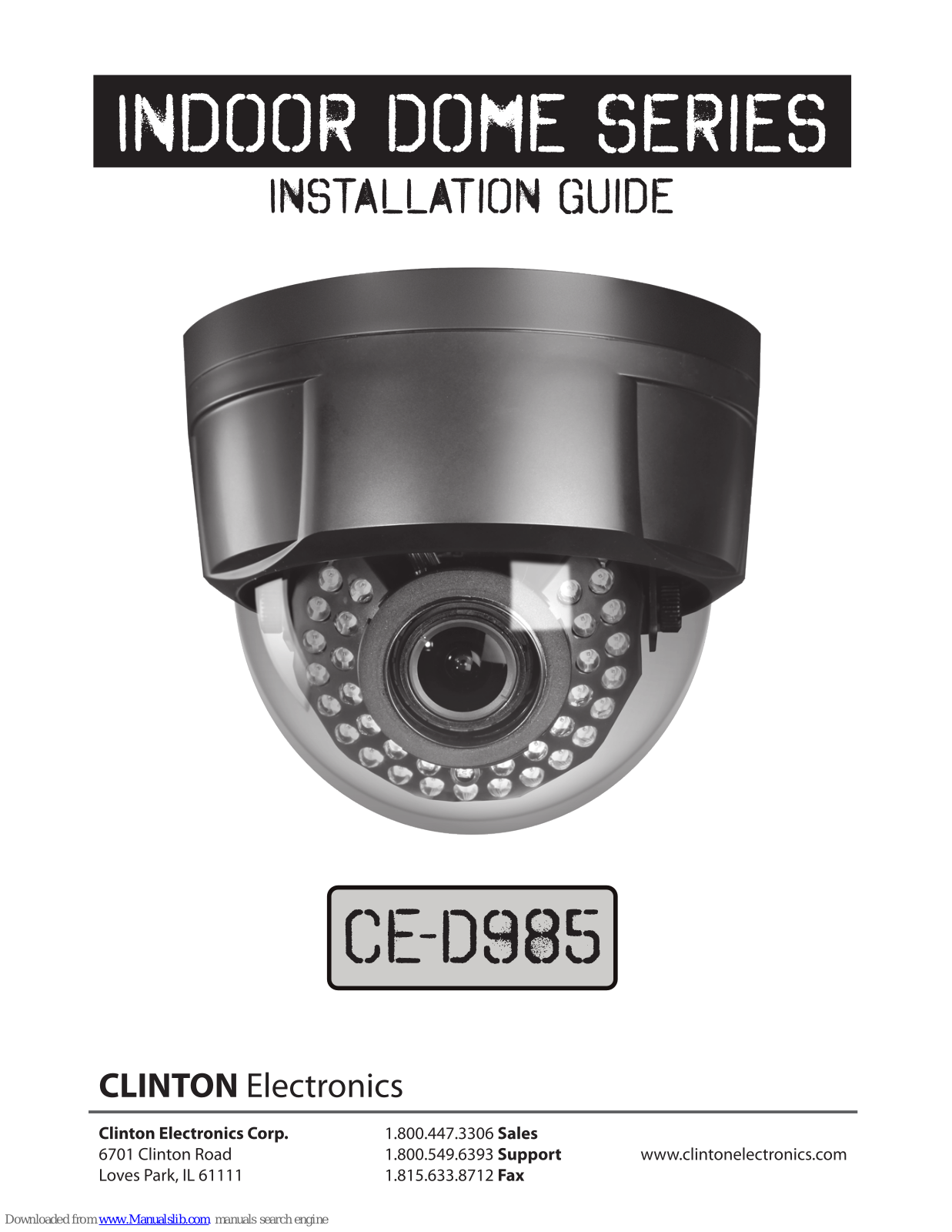 Clinton CE-D985 Installation Manual